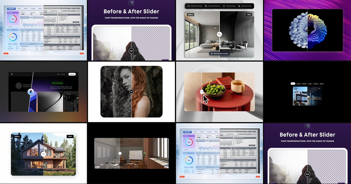 Cover for 10 Best Framer Before and After Slider Components in 2026