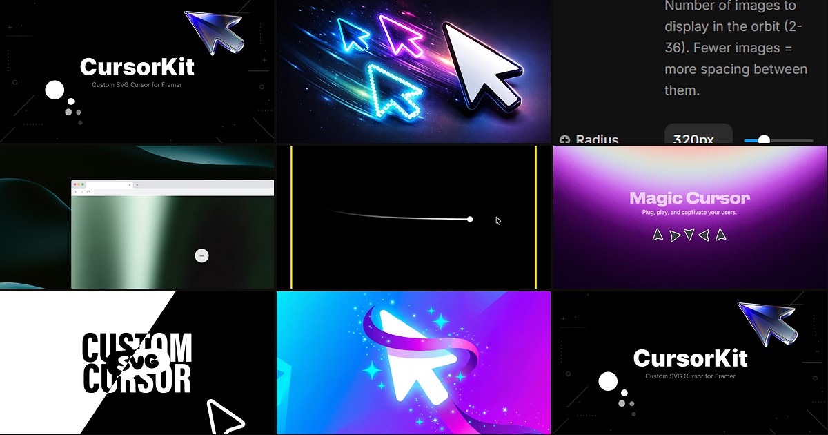 Cover for 8 Best Framer Cursor Effect Components in 2026