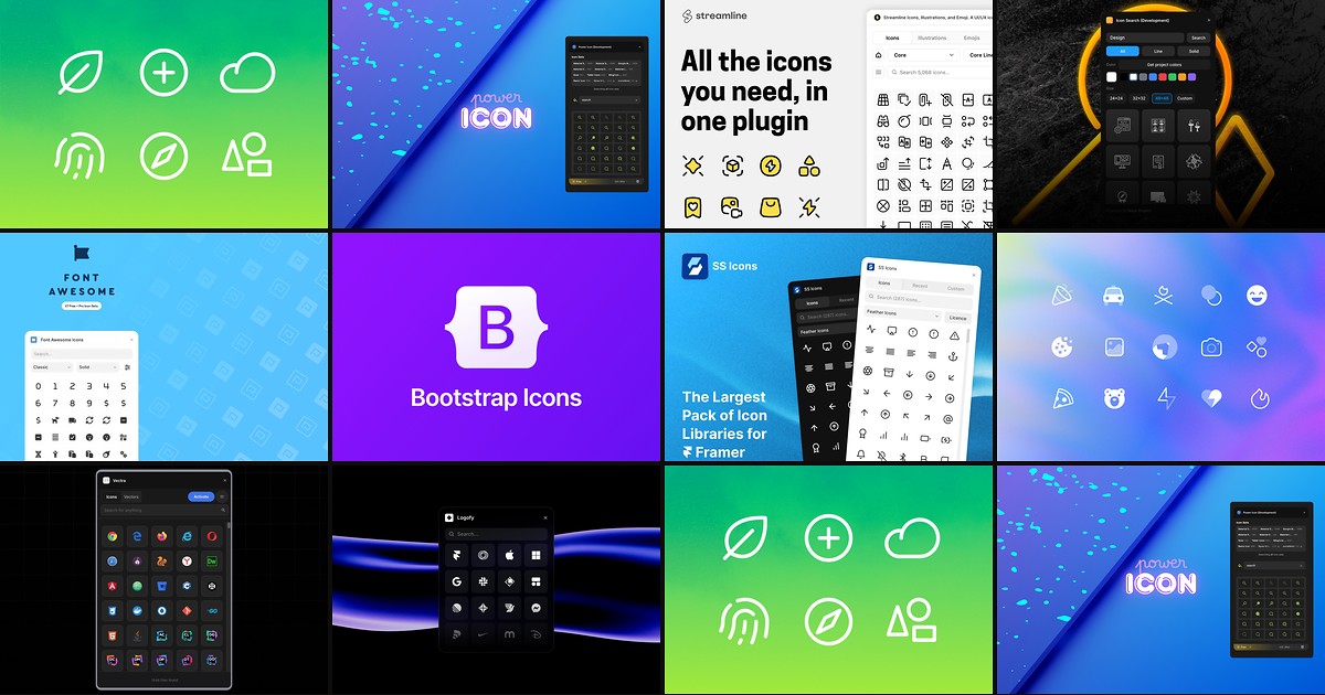 Cover for 10 Best Framer Icon Plugins in 2026