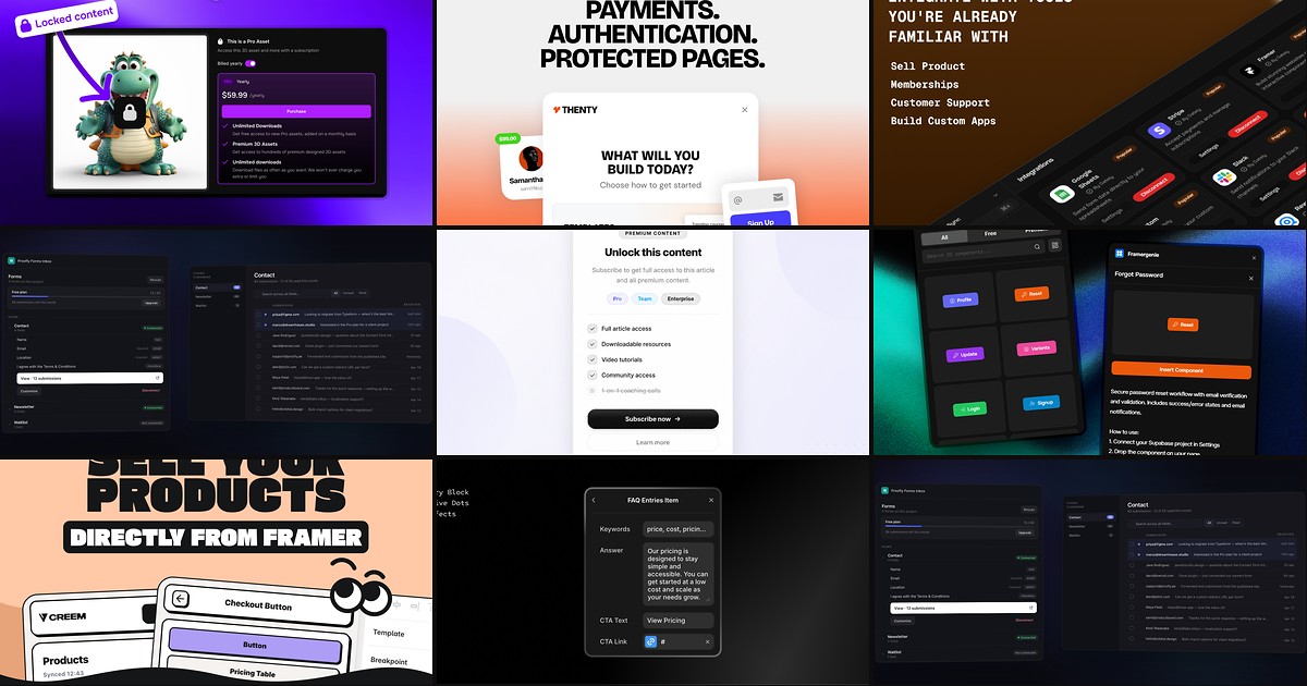 Cover for 9 Best Framer Membership and Gated Content Tools in 2026