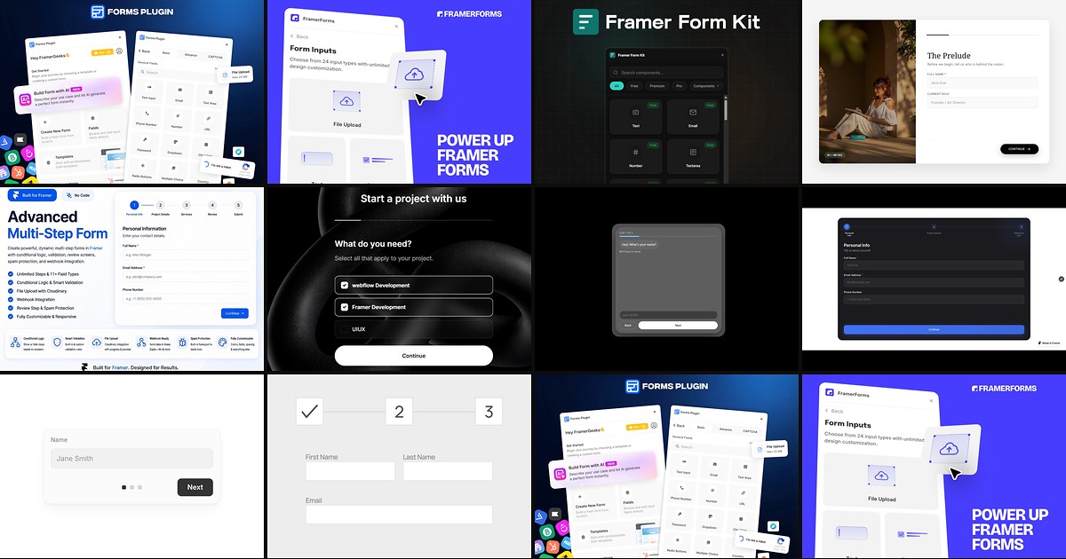 Cover for 10 Best Framer Multi-Step Form Components and Plugins in 2026
