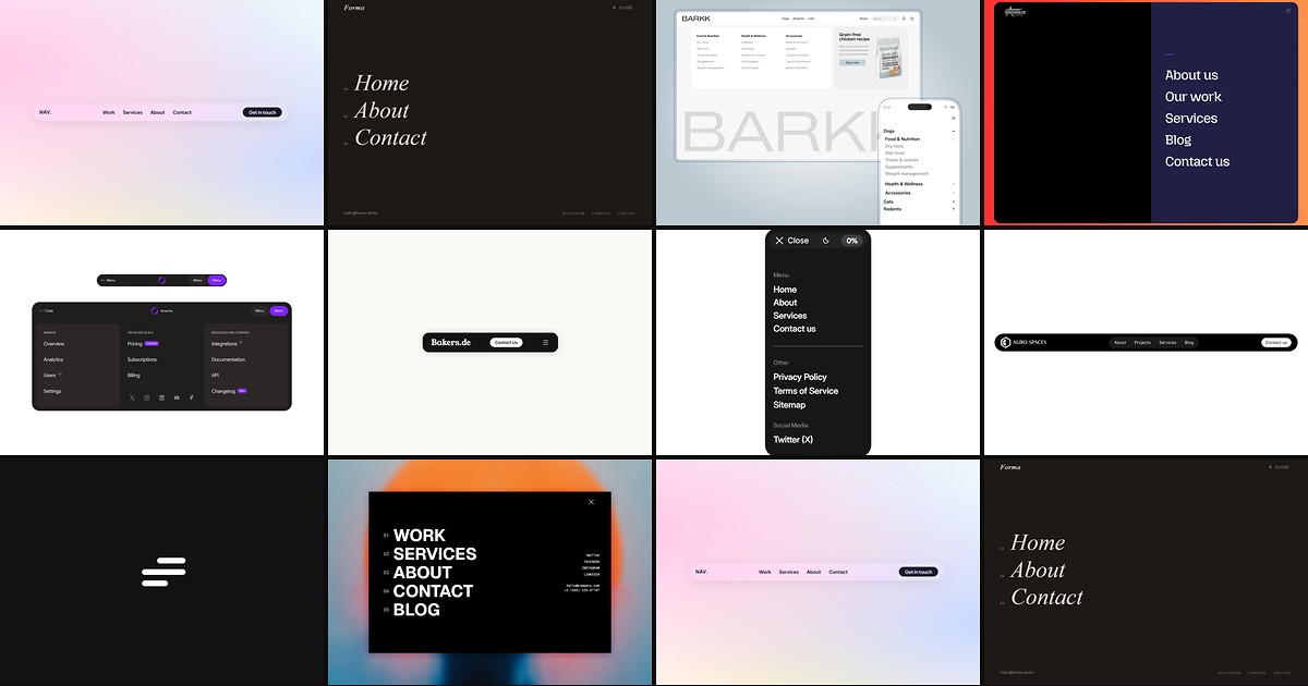 Cover for 10 Best Framer Navigation Components in 2026