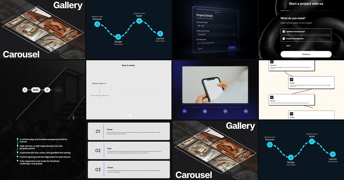 Cover for 10 Best Framer Stepper and Progress Components in 2026