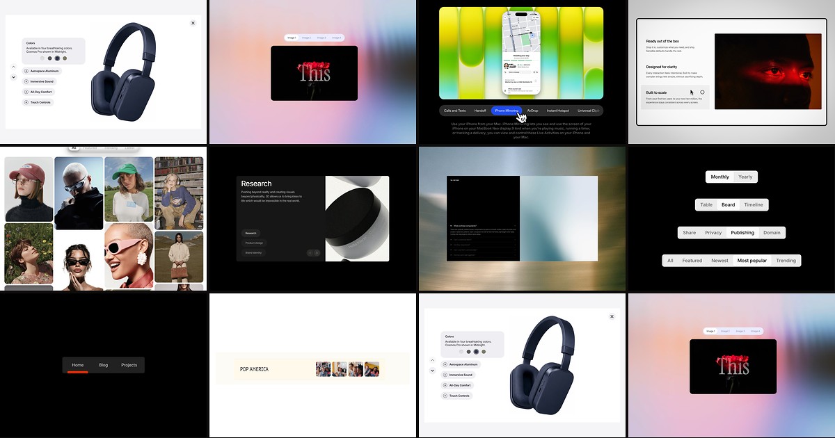 Cover for 10 Best Framer Tabs Components in 2026