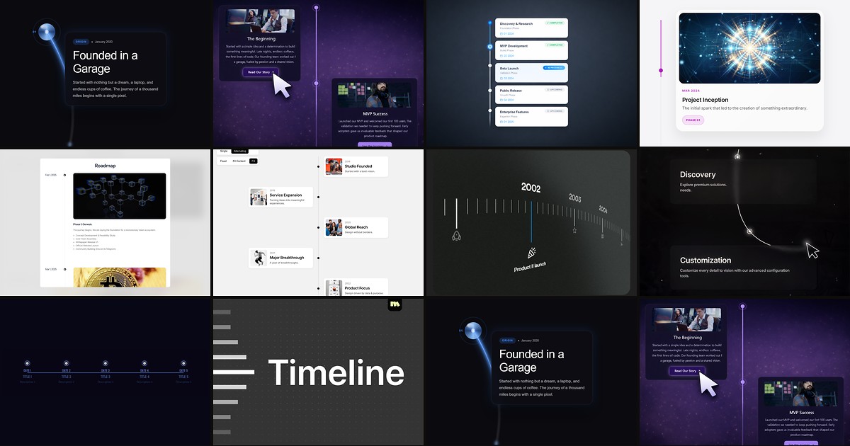 Cover for 10 Best Framer Timeline Components in 2026