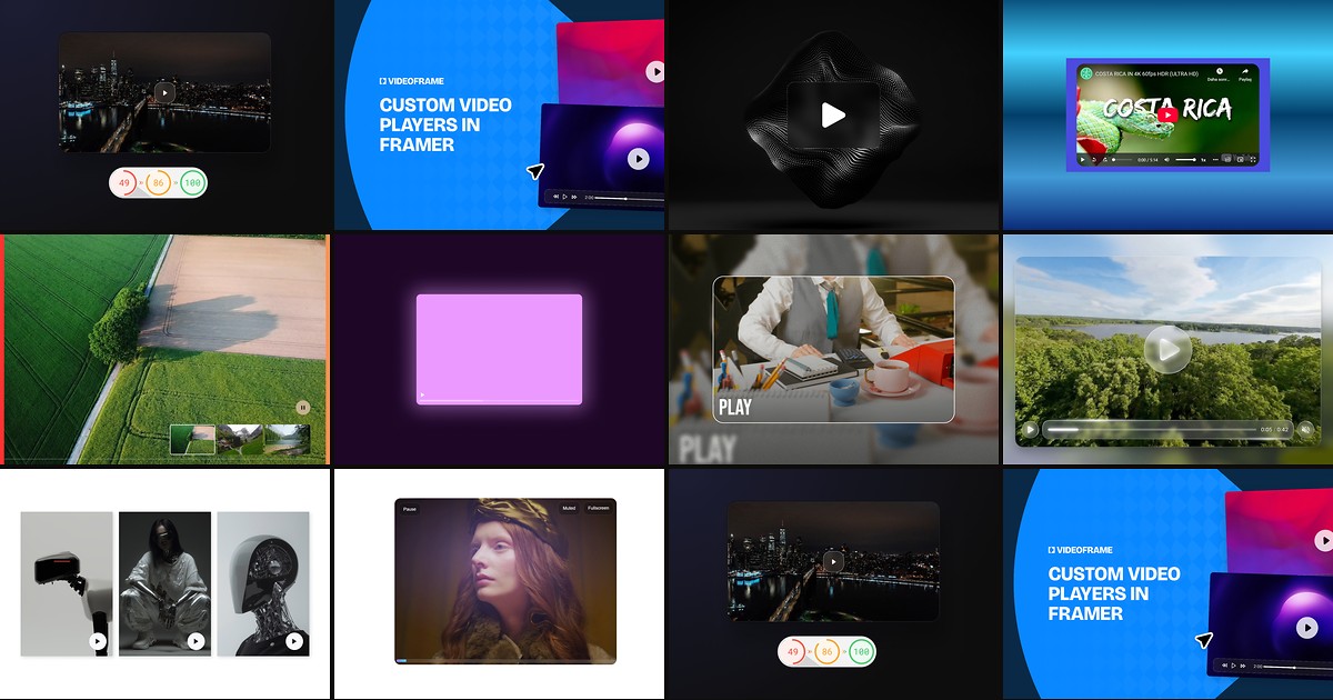 Cover for 10 Best Framer Video Components in 2026