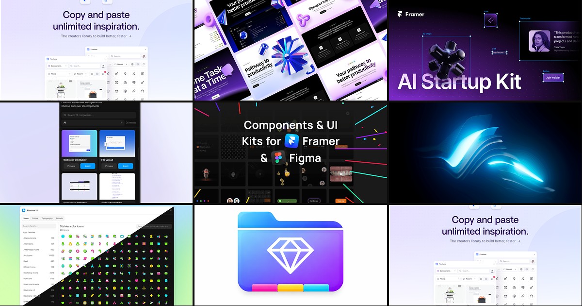 Cover for 8 Best Free Framer UI Kits in 2026