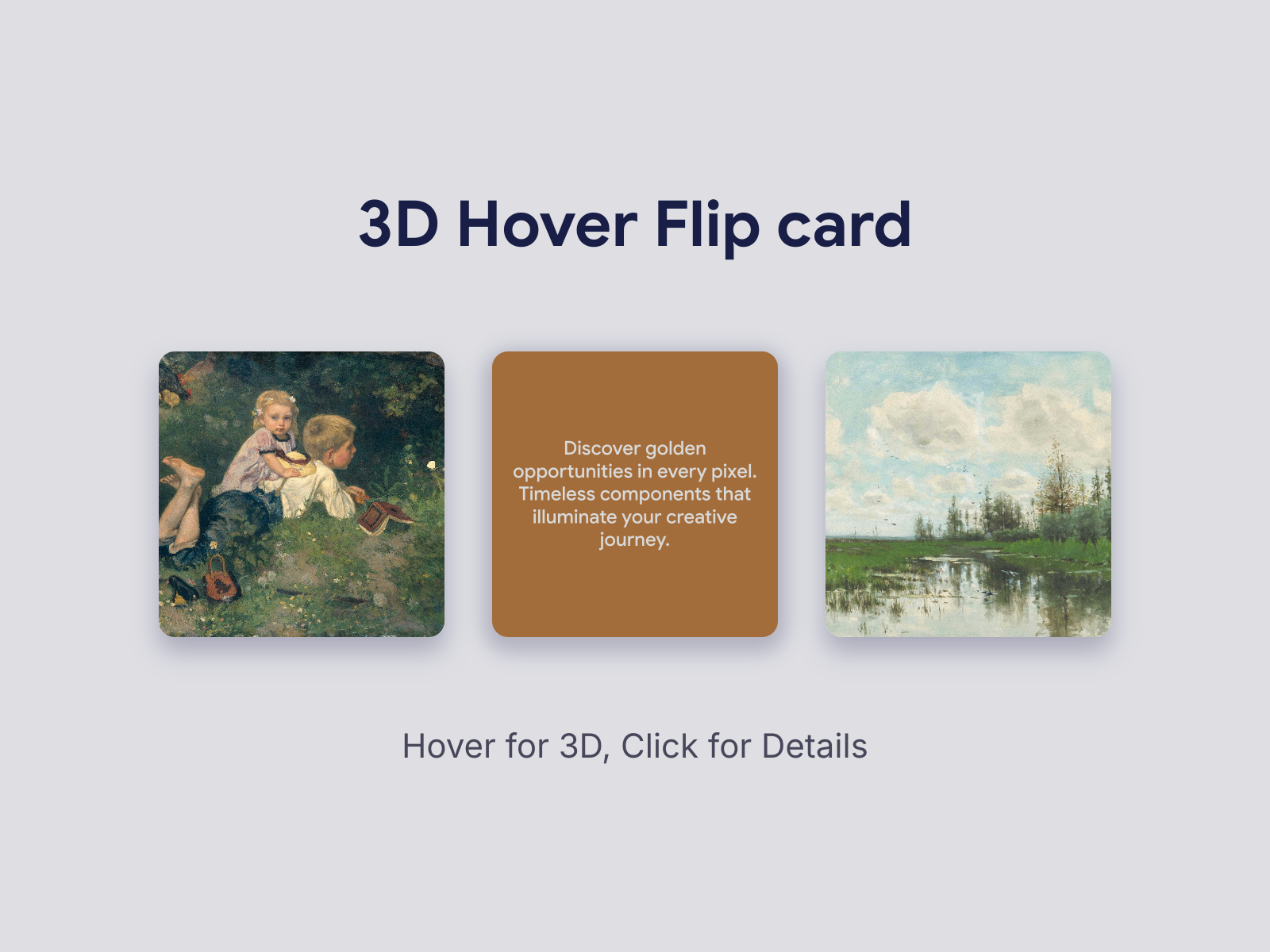 3D Hover Flip Card preview