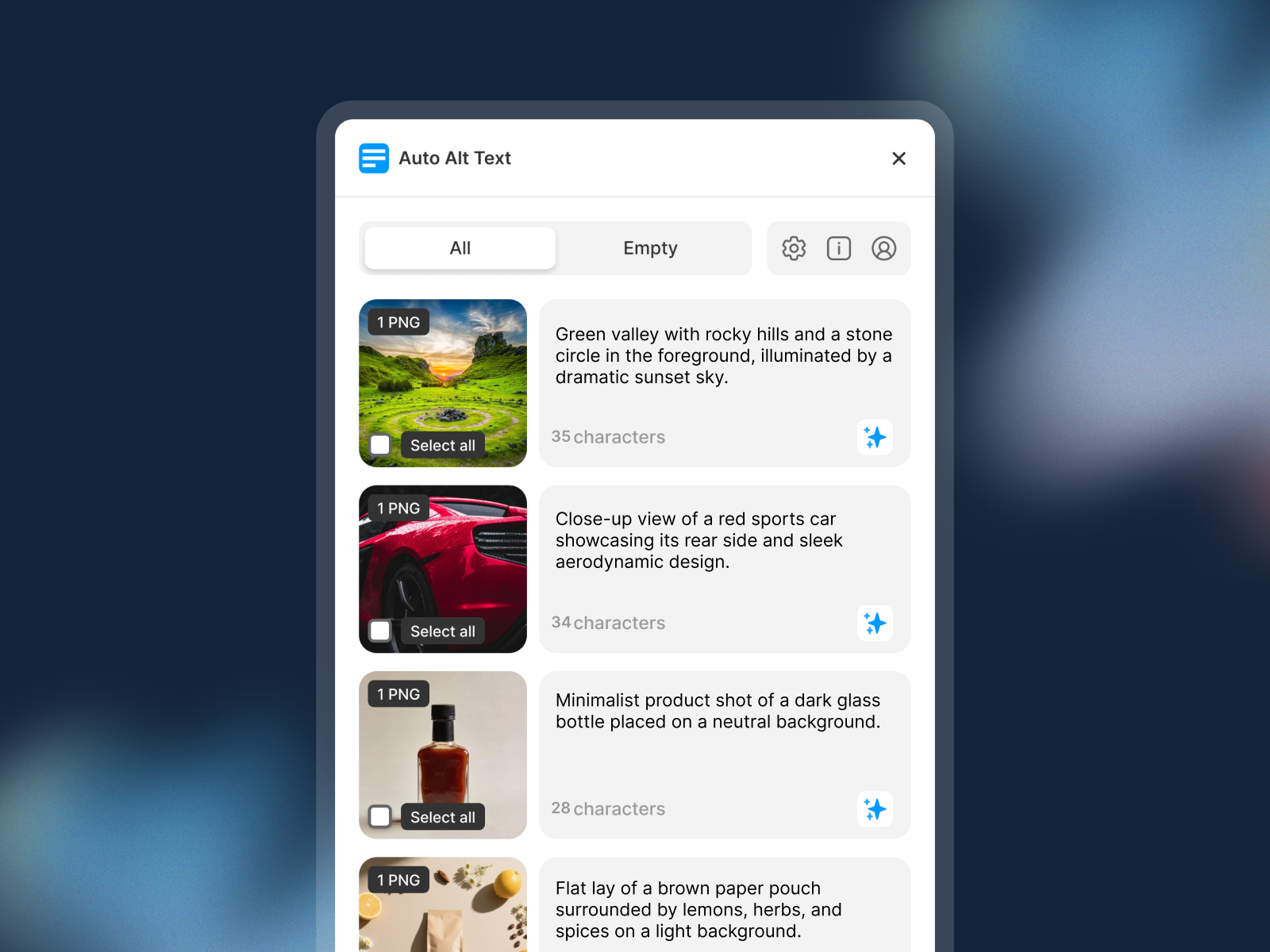 Auto Alt Text preview