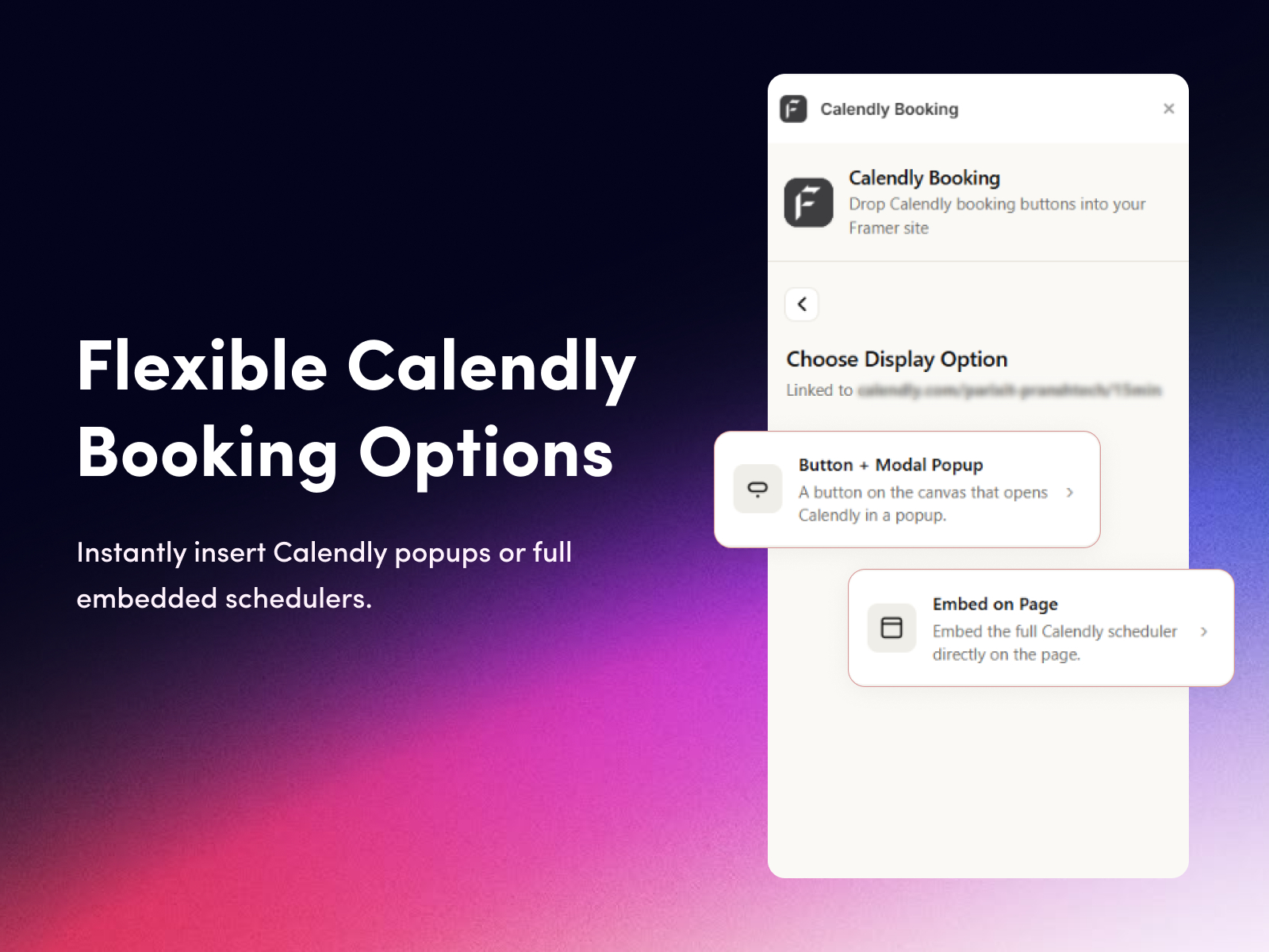 Calendly Booking preview