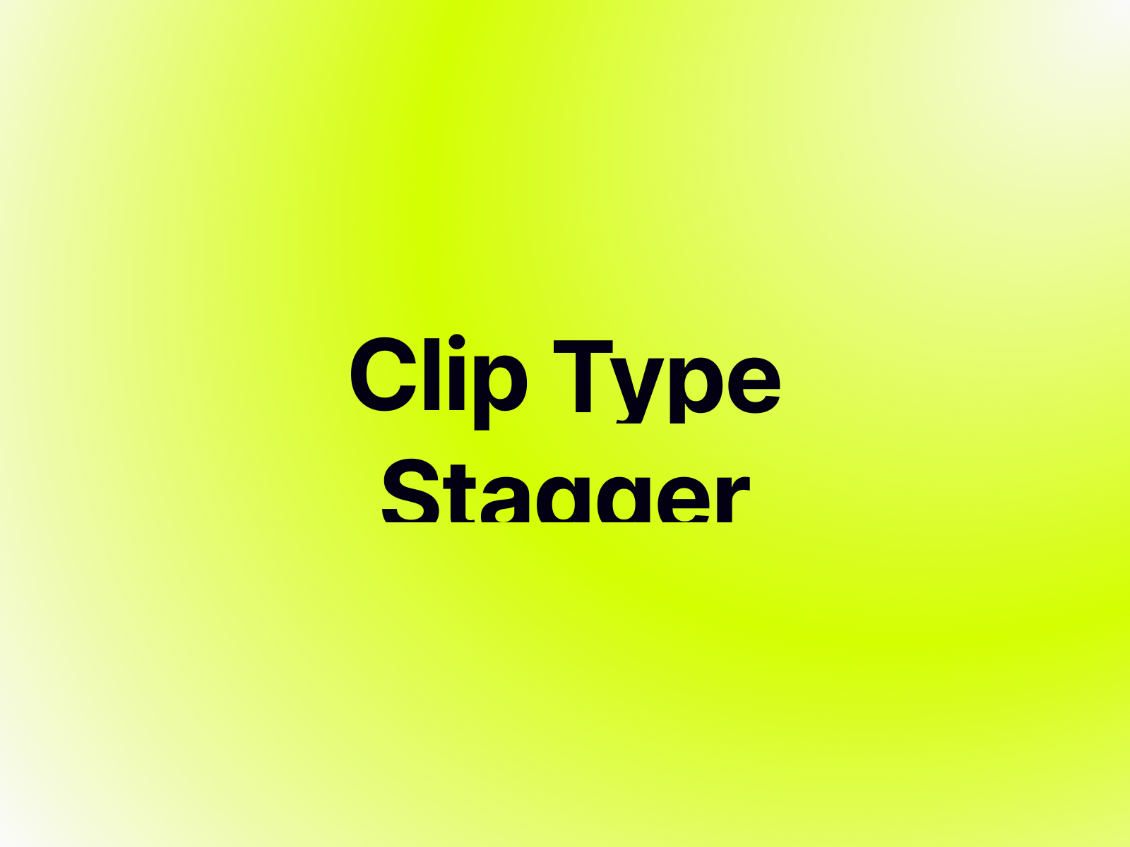 Clip Type Stagger preview