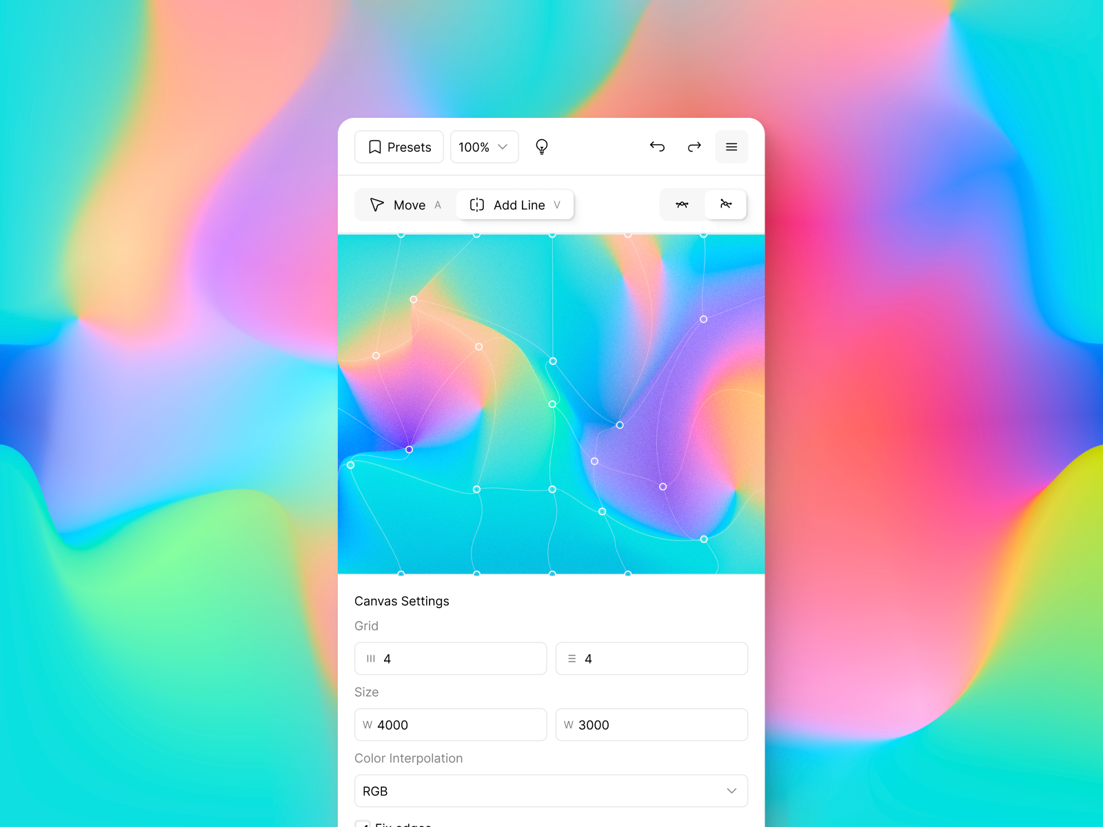 ColorFlow — Mesh Gradient preview