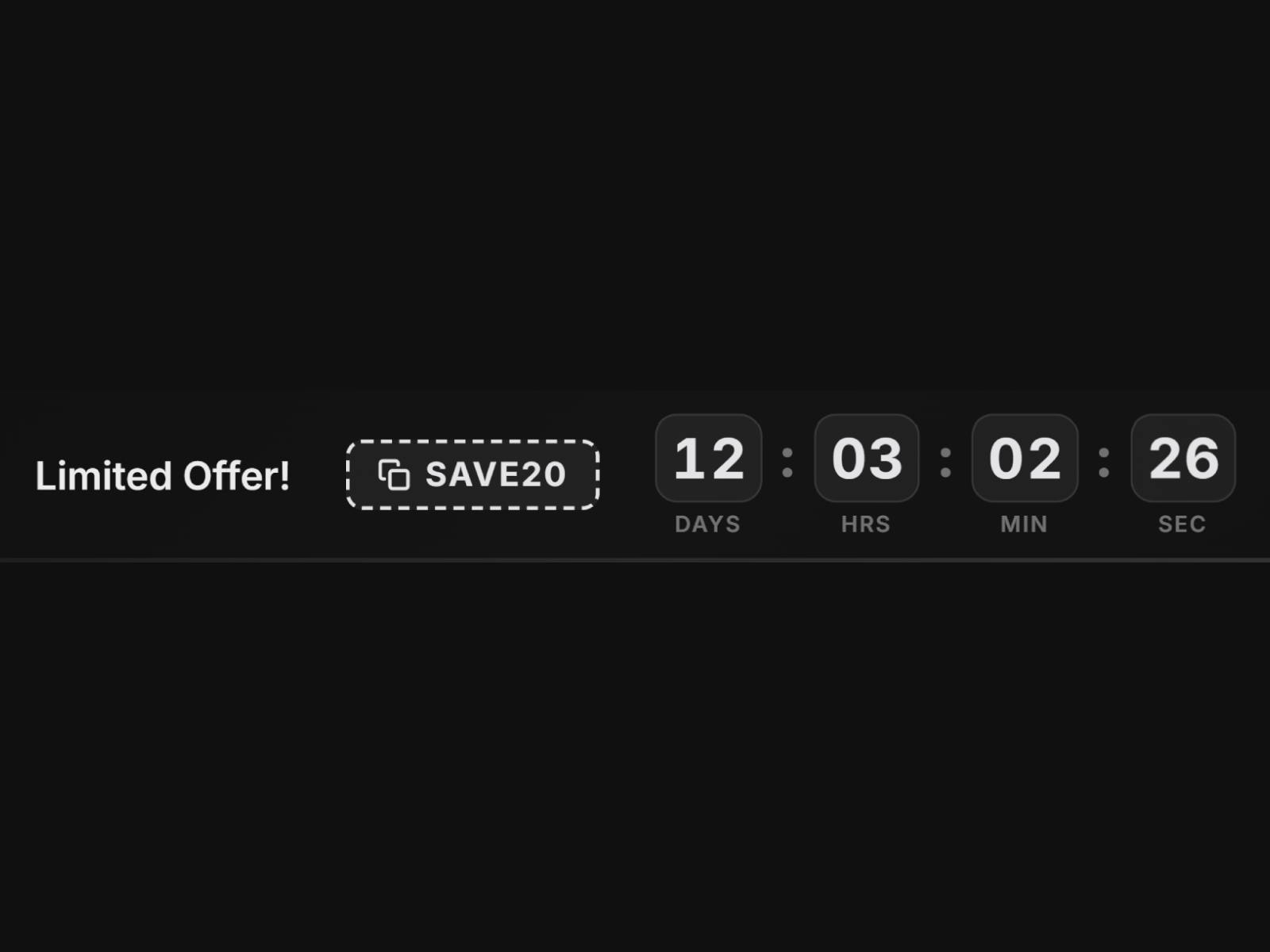 Countdown Banner preview