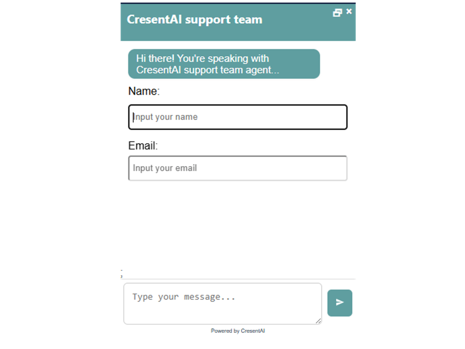 CresentAI Chatbot preview