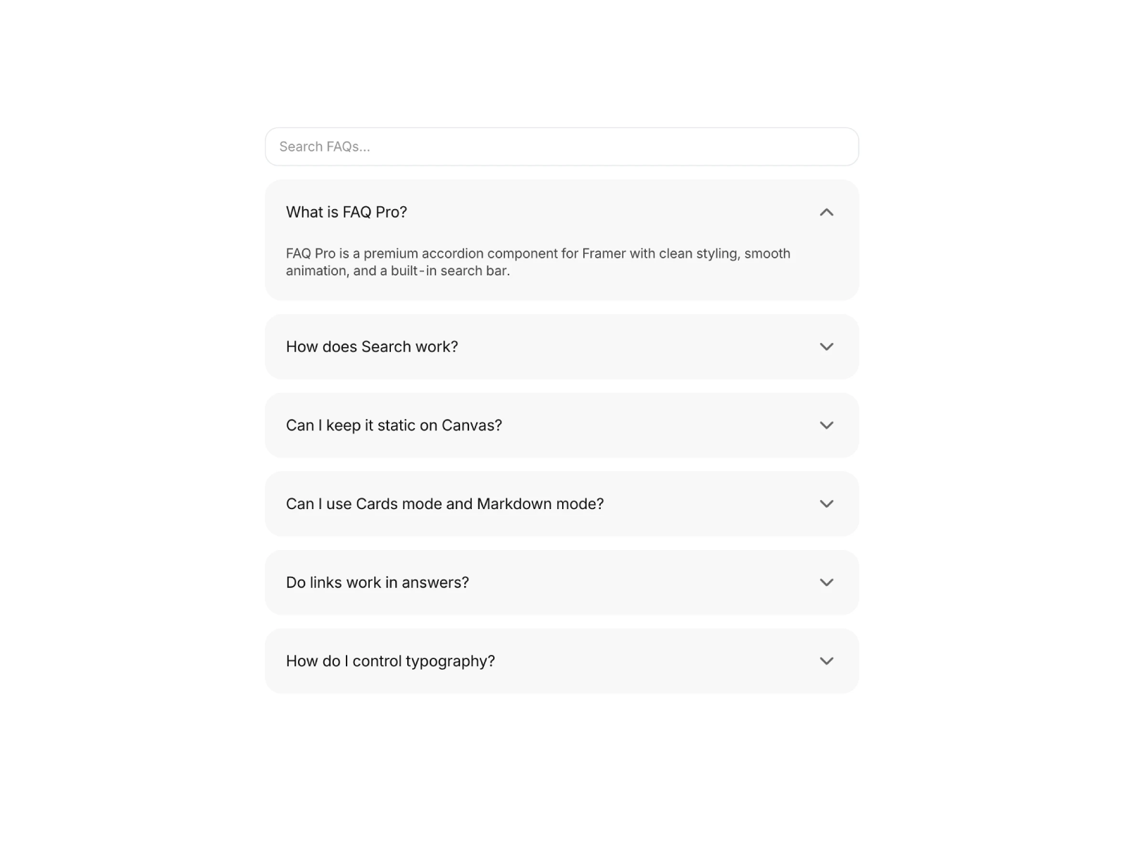 FAQ Pro preview