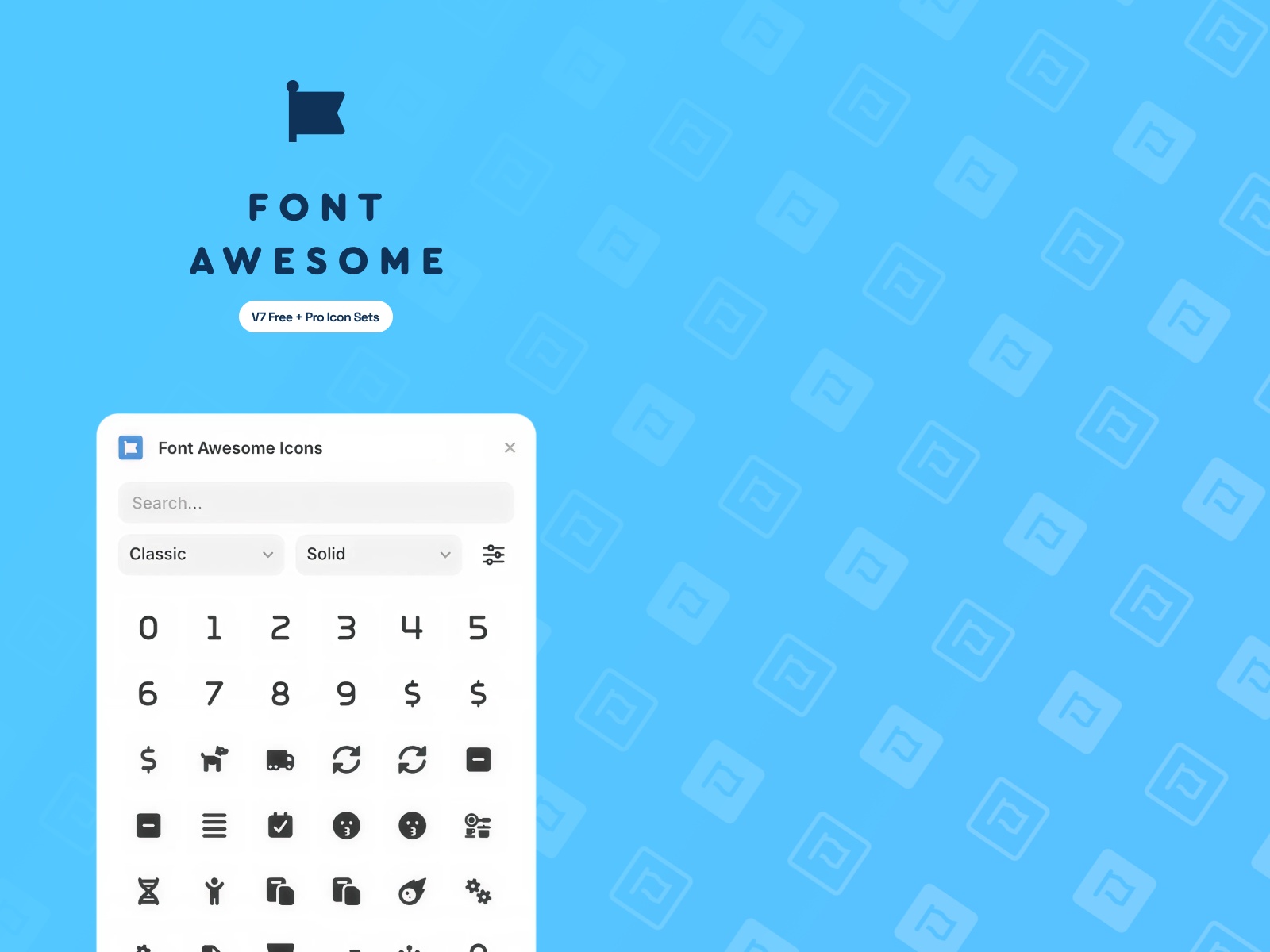Font Awesome Icons preview
