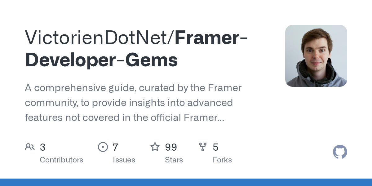 Framer Developer Gems preview