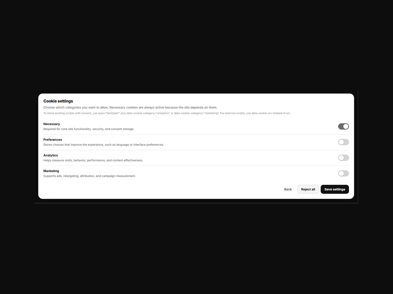 Free Cookie Consent preview