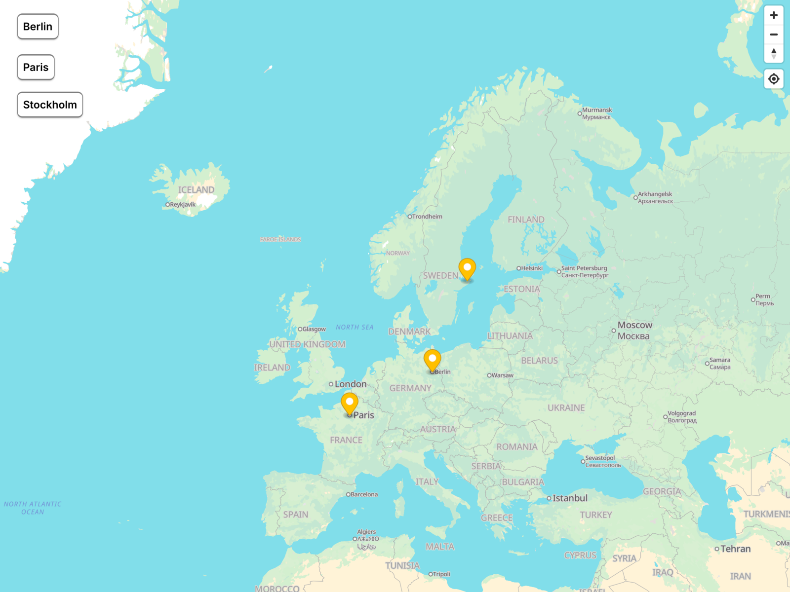 Free Interactive Map preview