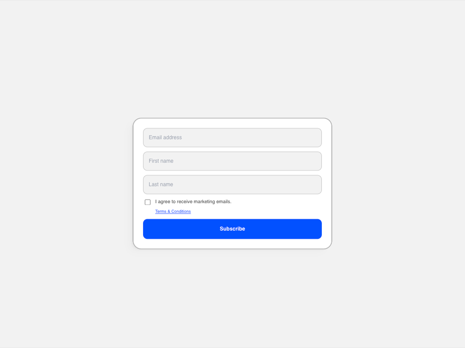 Klaviyo Signup Form preview