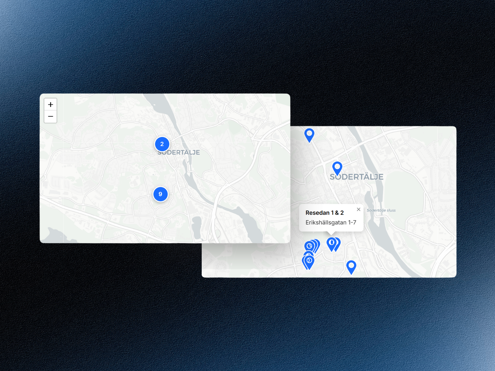 Multi Location Map preview