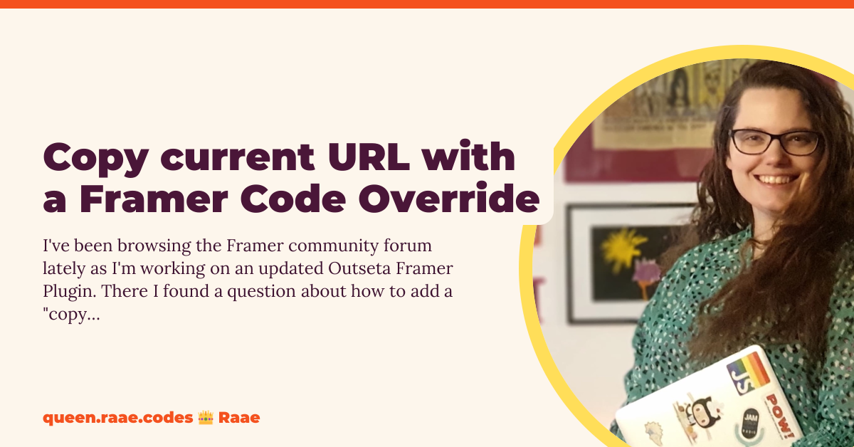 Queen Raae Copy URL Override preview
