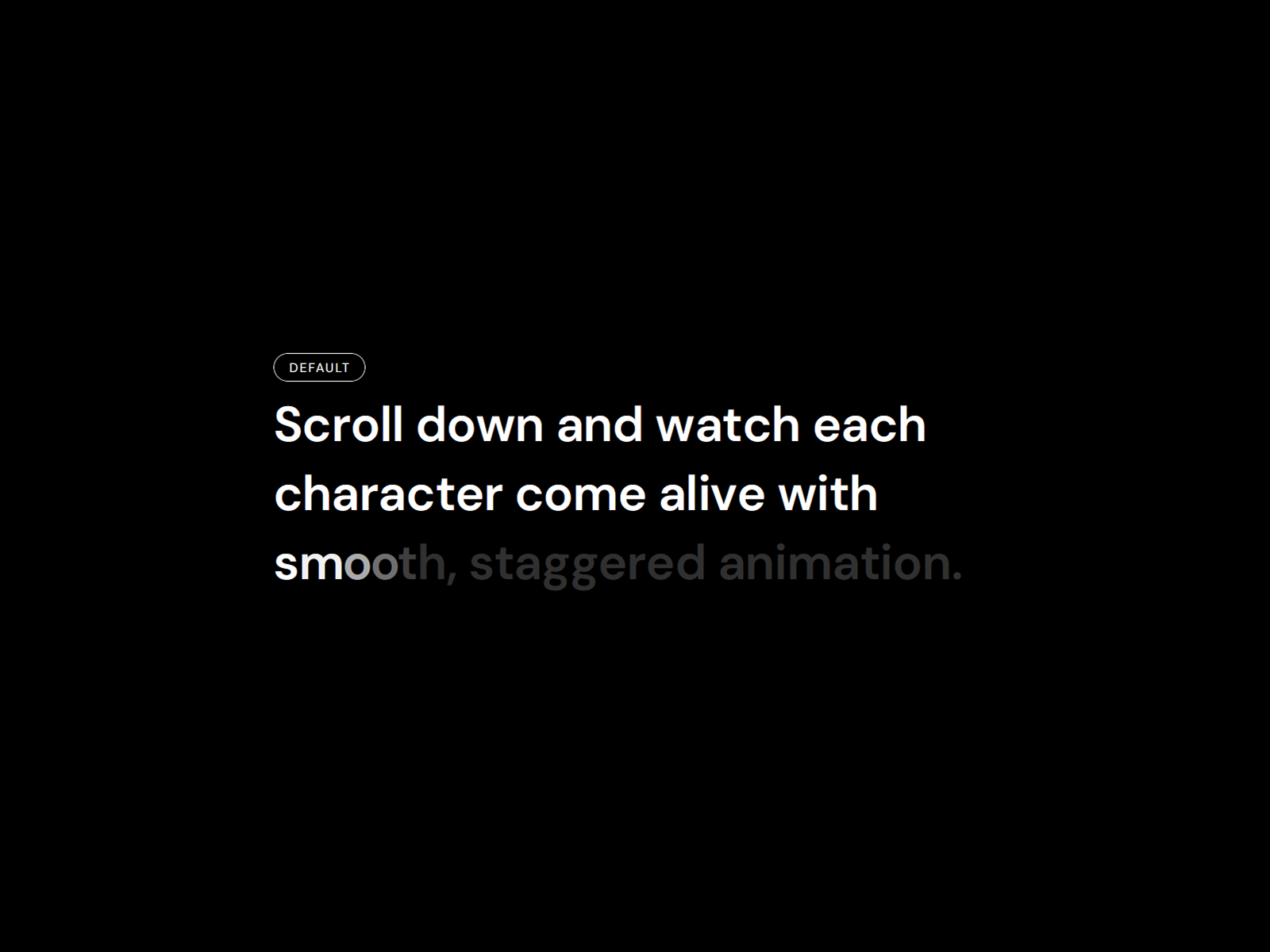 Reveal Text On Scroll preview
