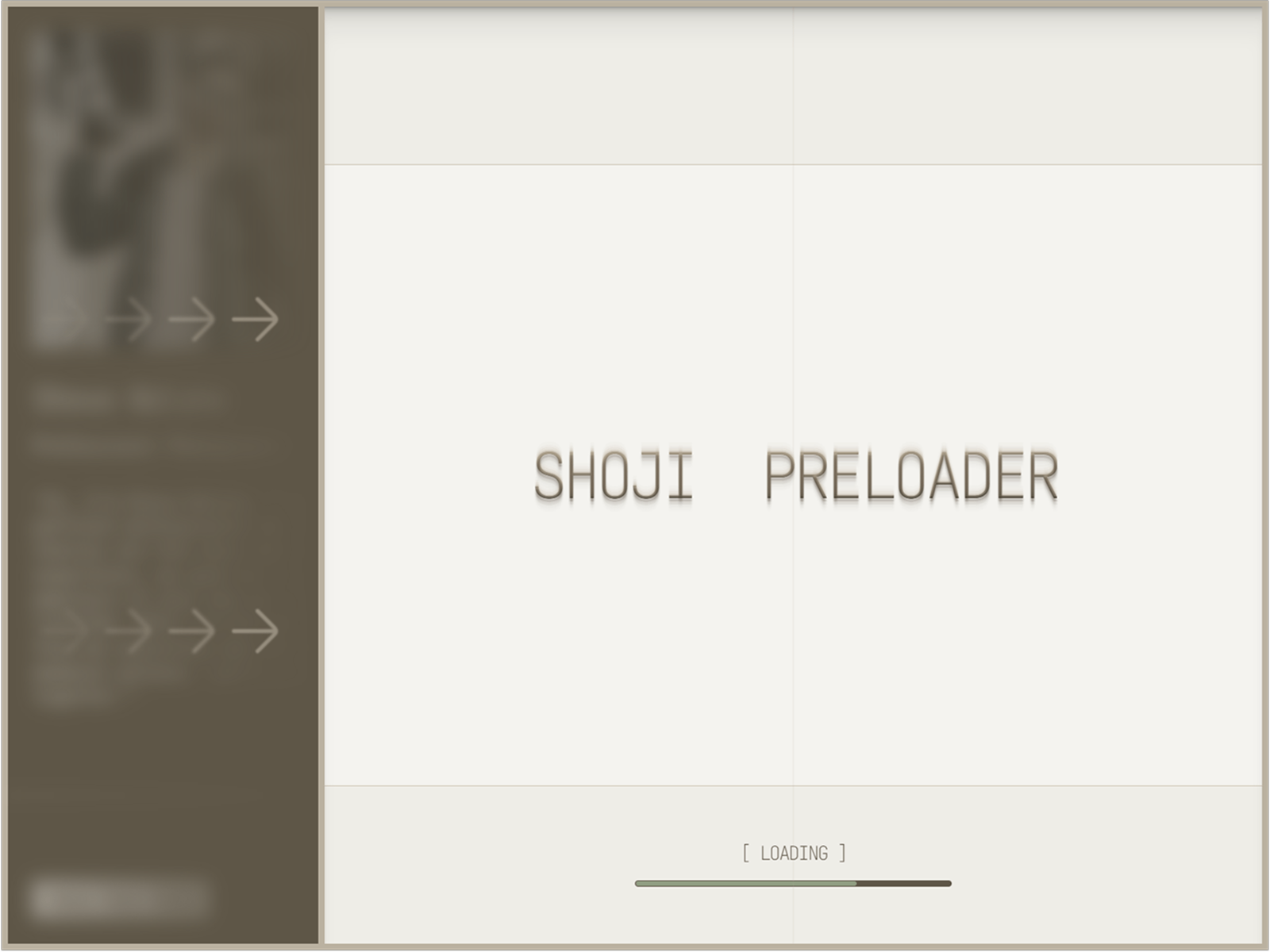 Shoji Preloader preview