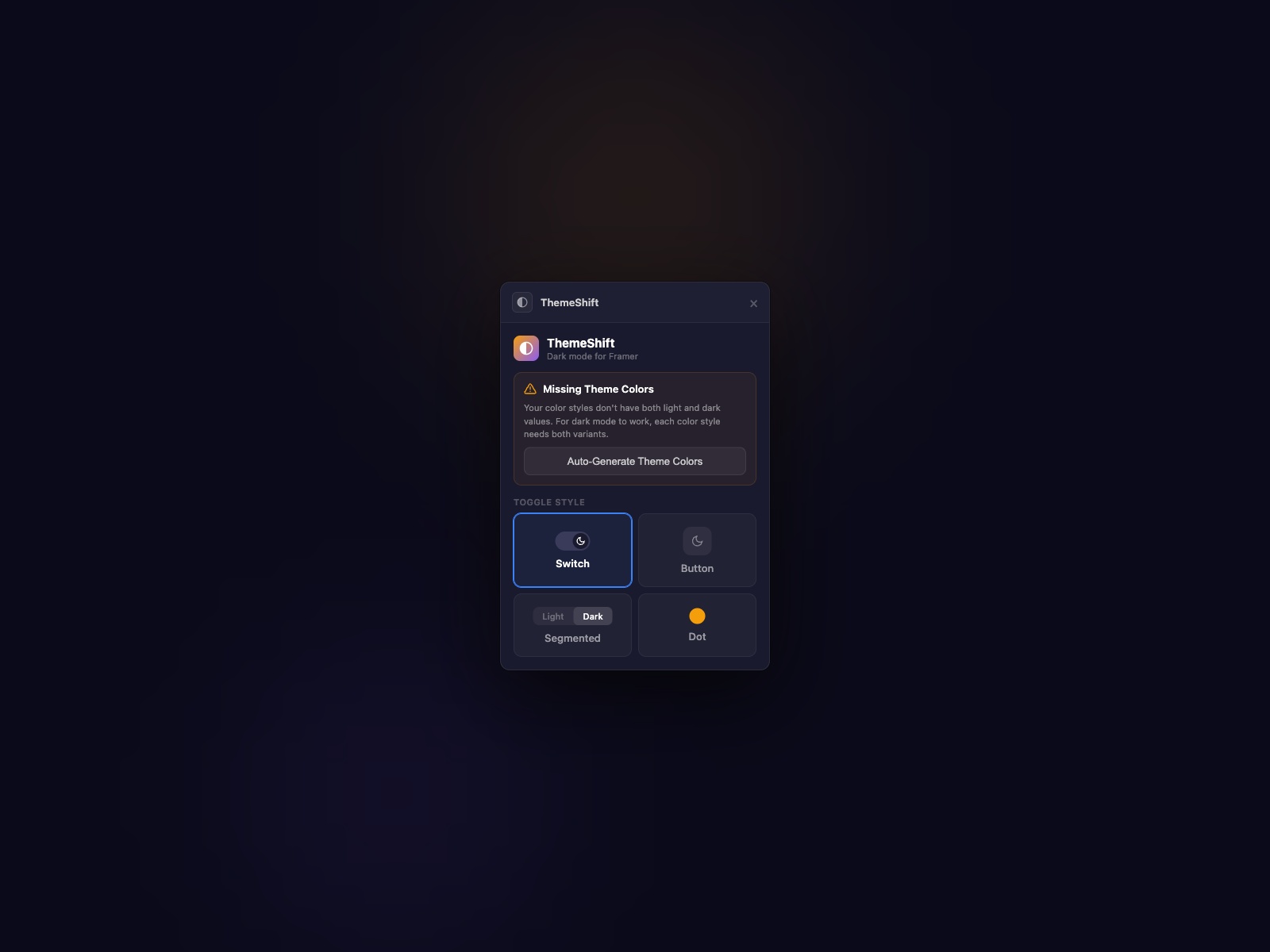 ThemeShift preview
