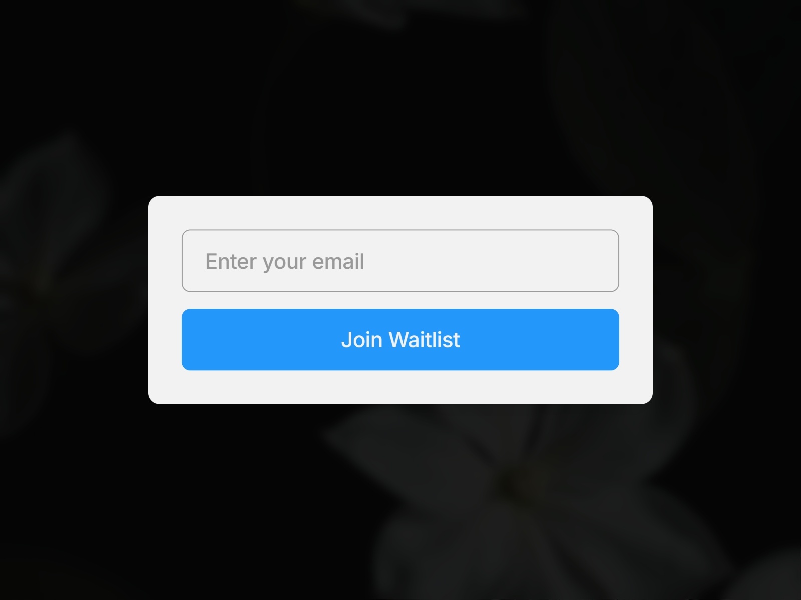 WaitlistForm preview