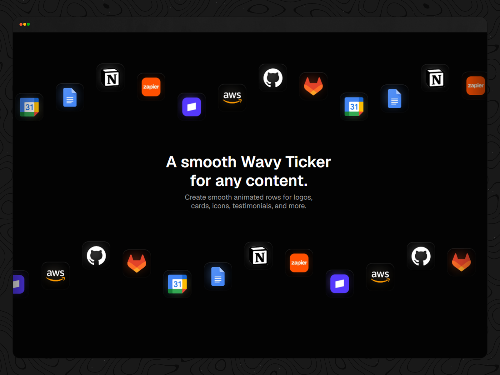 Wavy Ticker preview