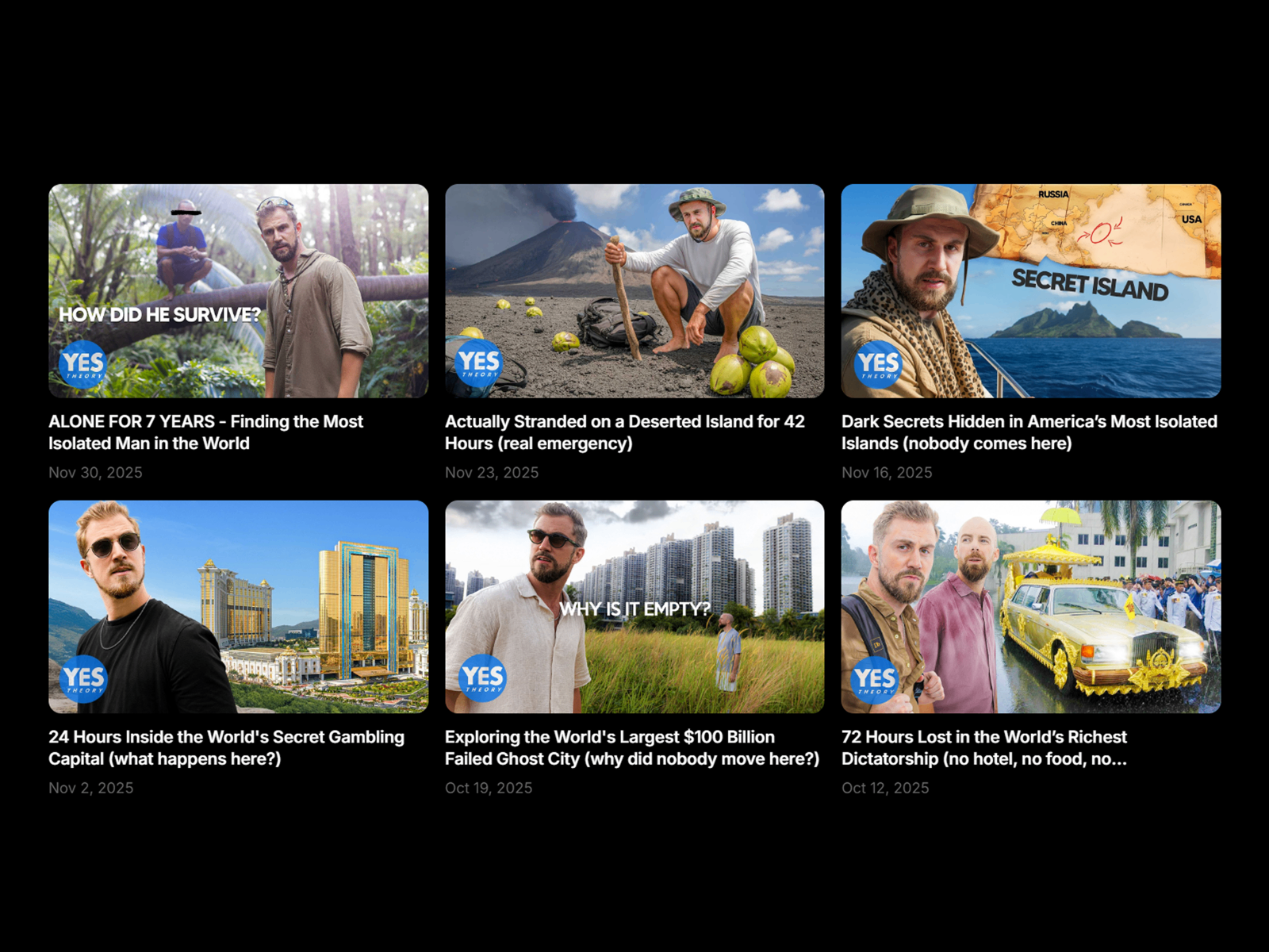 YouTube Video Grid preview
