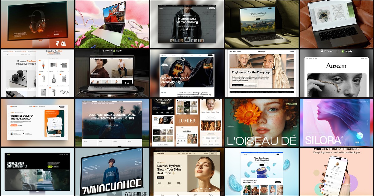 20 Best Free Ecommerce Framer Templates in 2026 cover