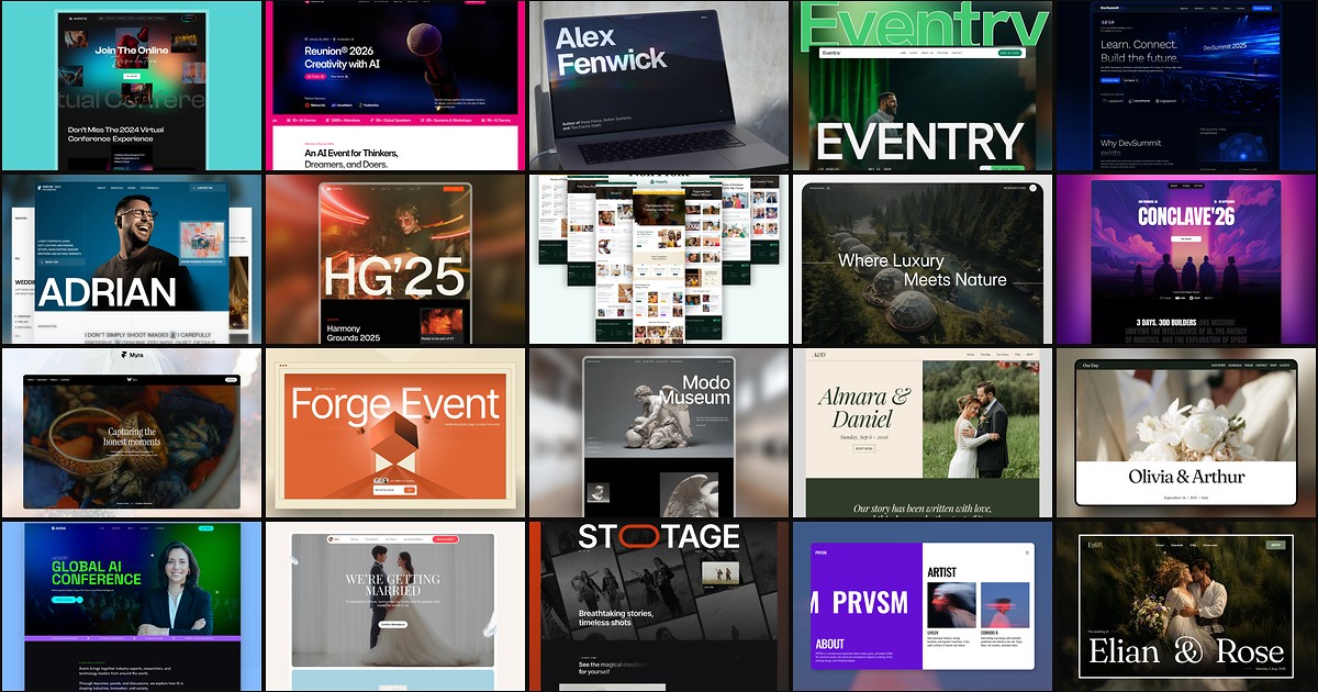 20 Best Free Events Framer Templates in 2026 cover