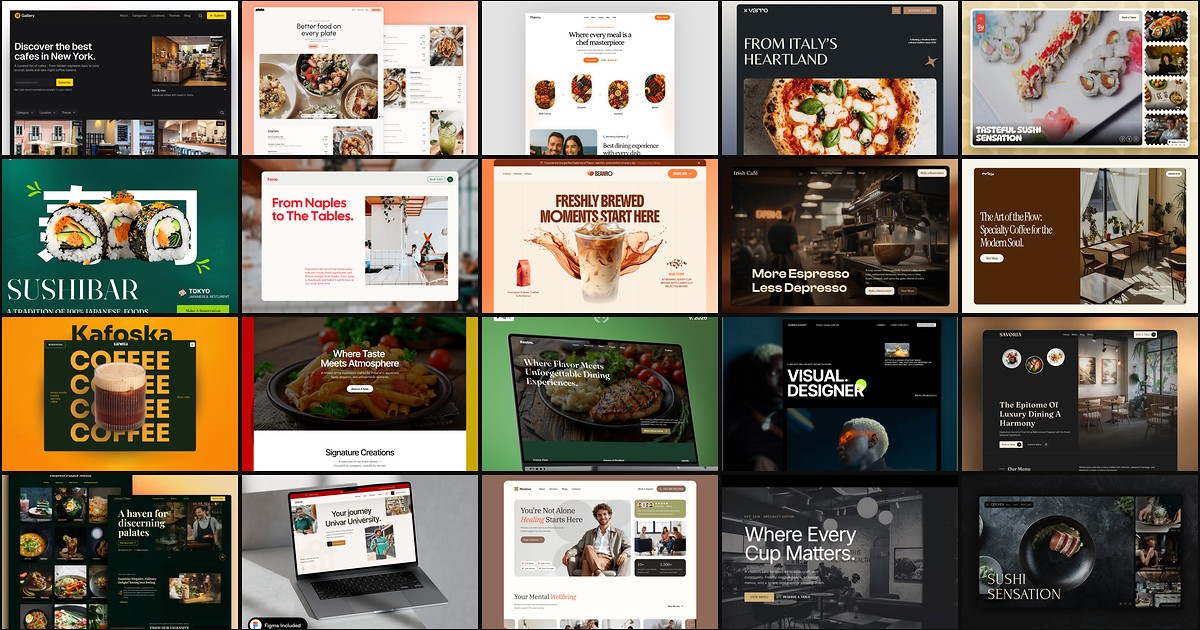 20 Best Free Food Framer Templates in 2026 cover