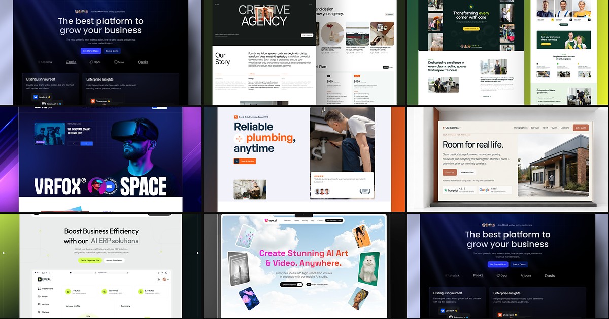 Cover collage for 8 Best Free Framer Templates with a Careers Page in 2026