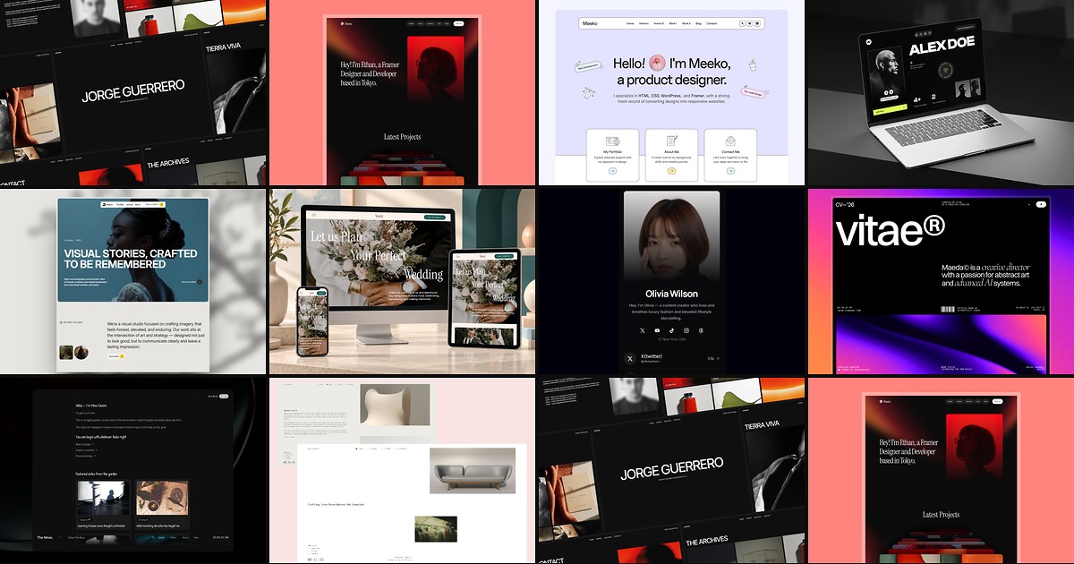 10 Best Free Personal Framer Templates in 2026 cover
