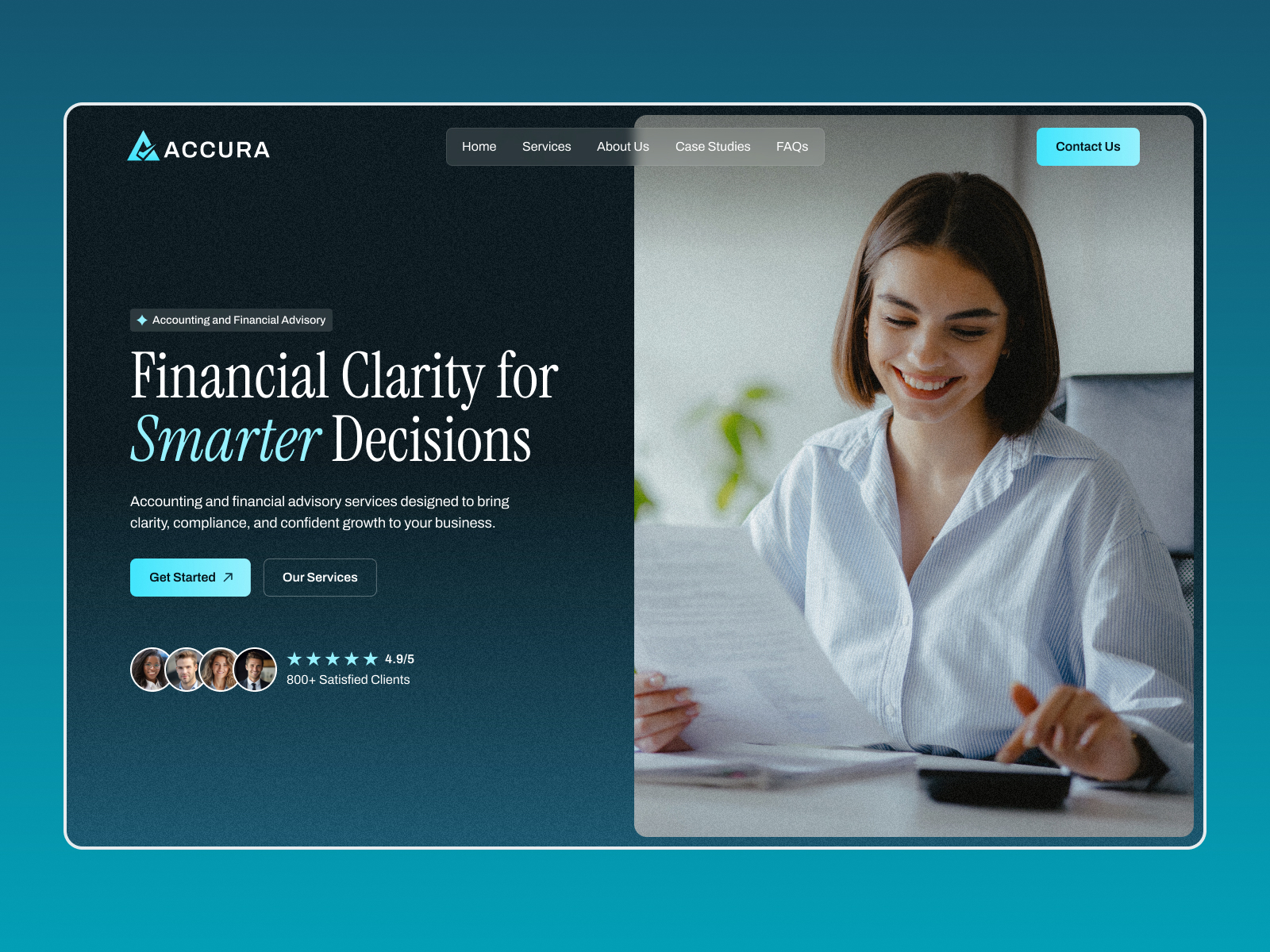 Accura — Free Agency Framer Template preview