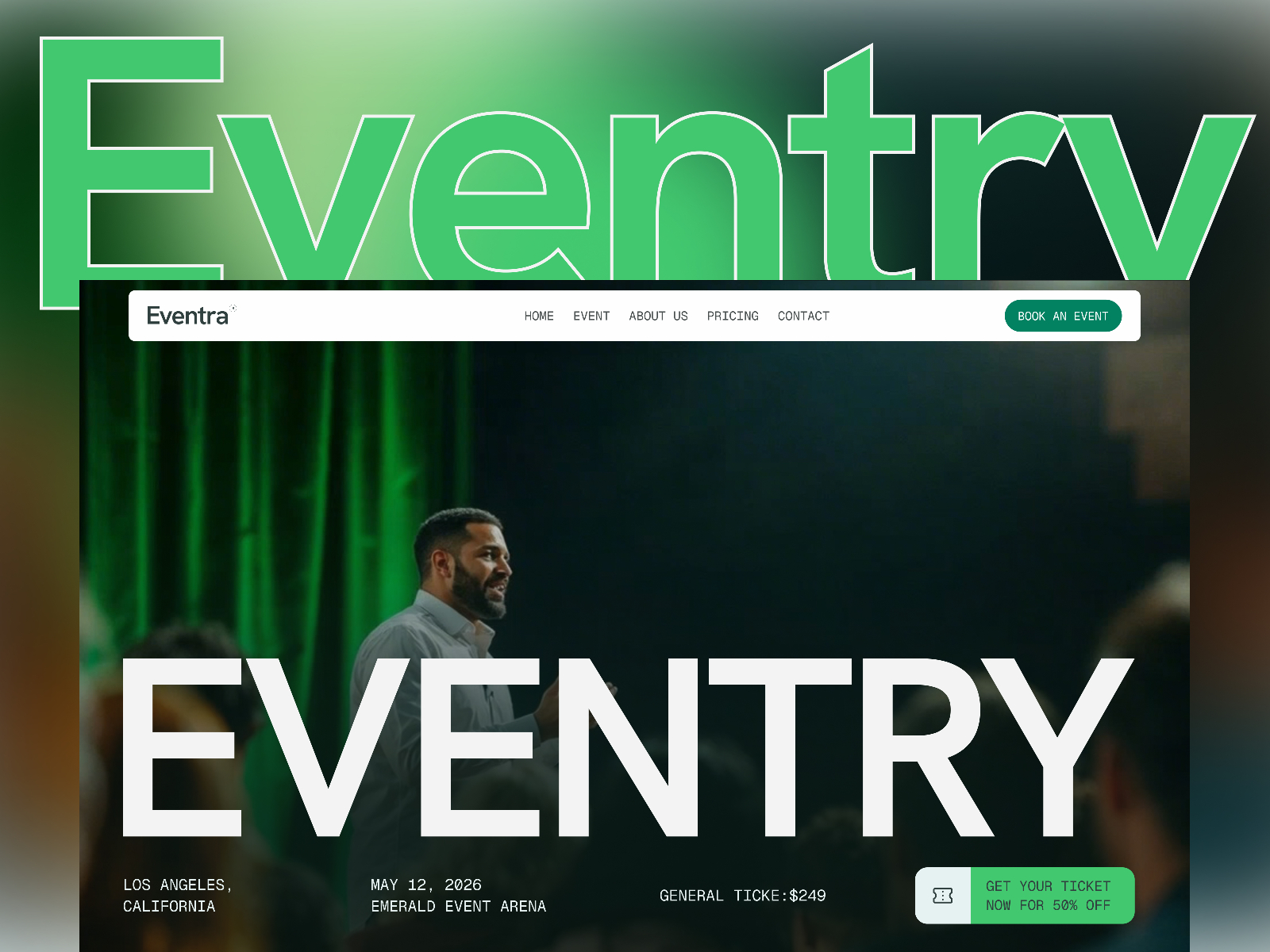 Afterglow: Free Entertainment Website Template by Link Studios — Free Events Framer Template preview