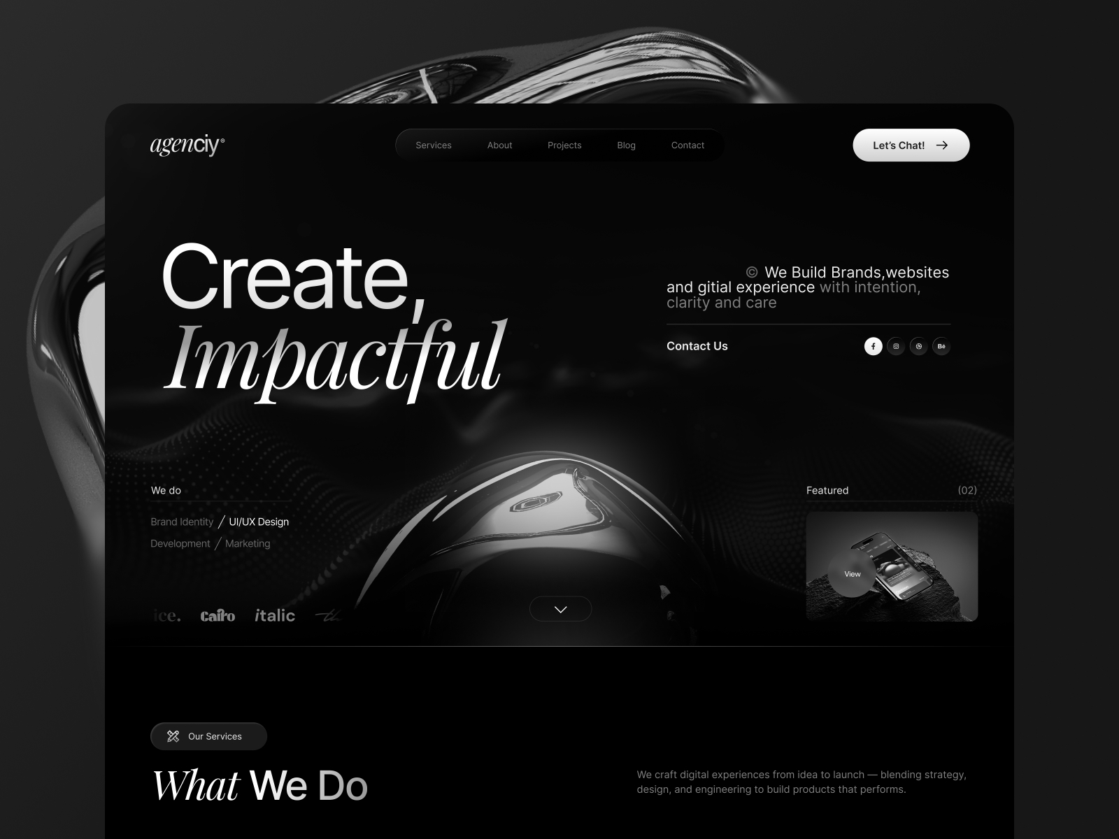 Agenciy: Free Portfolio Website Template by NFrame — Free Portfolio Framer Template preview