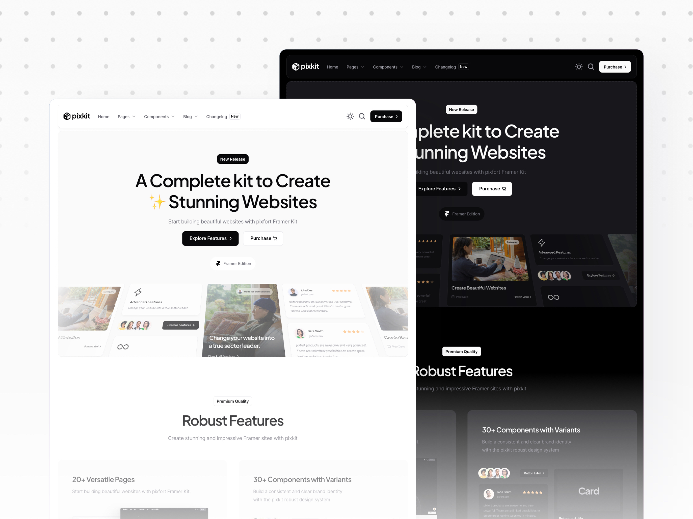 Agentis: Free Agency Website Template by Pixels — Free SaaS Framer Template preview