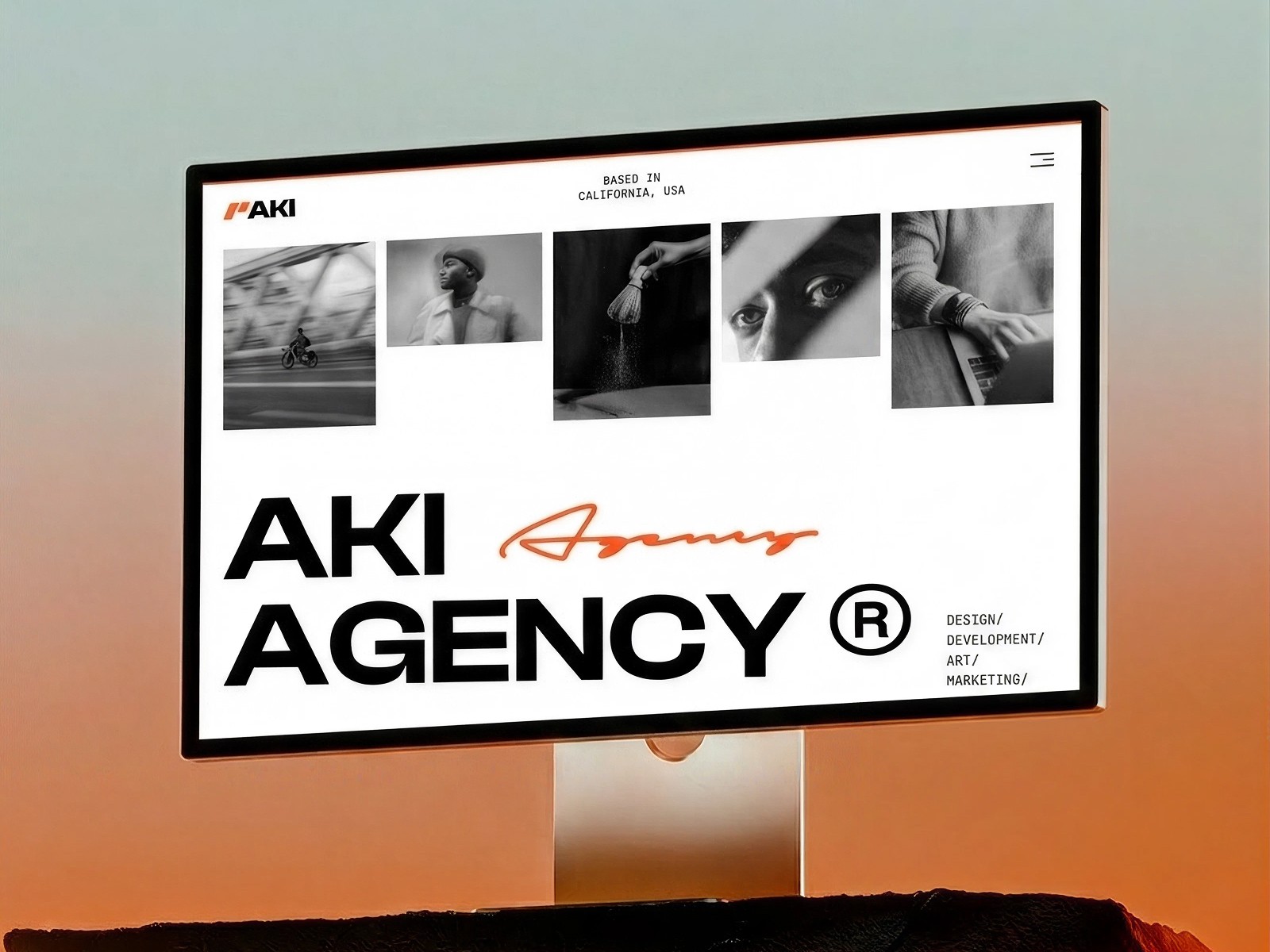 Aki — Free Agency Website Template by uicompose — Free Portfolio Template for Framer by uicompose preview