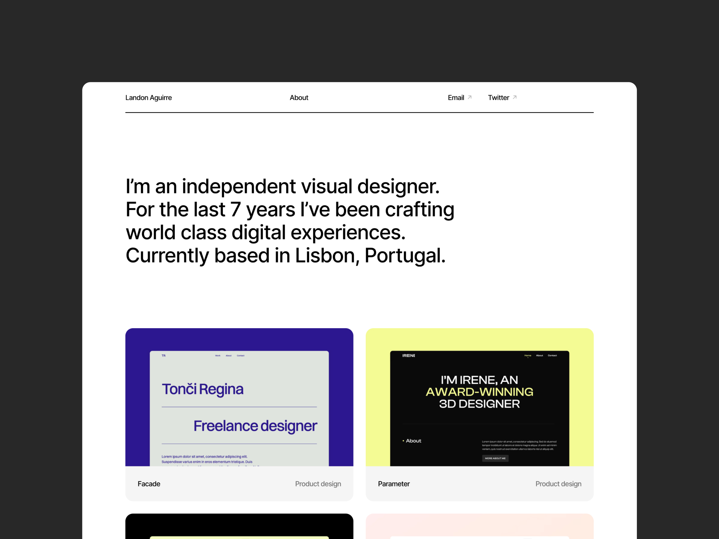 Alara: Free Portfolio Website Template by Bryn Taylor — Free Portfolio Framer Template preview