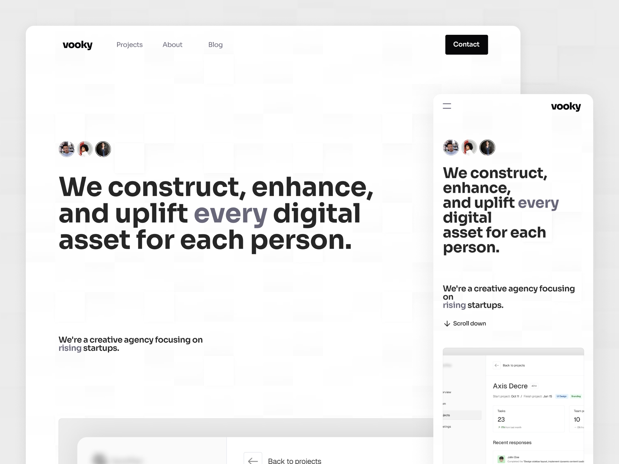Alvaz: Free Portfolio Website Template by Patryk Moskot — Free Portfolio Framer Template preview