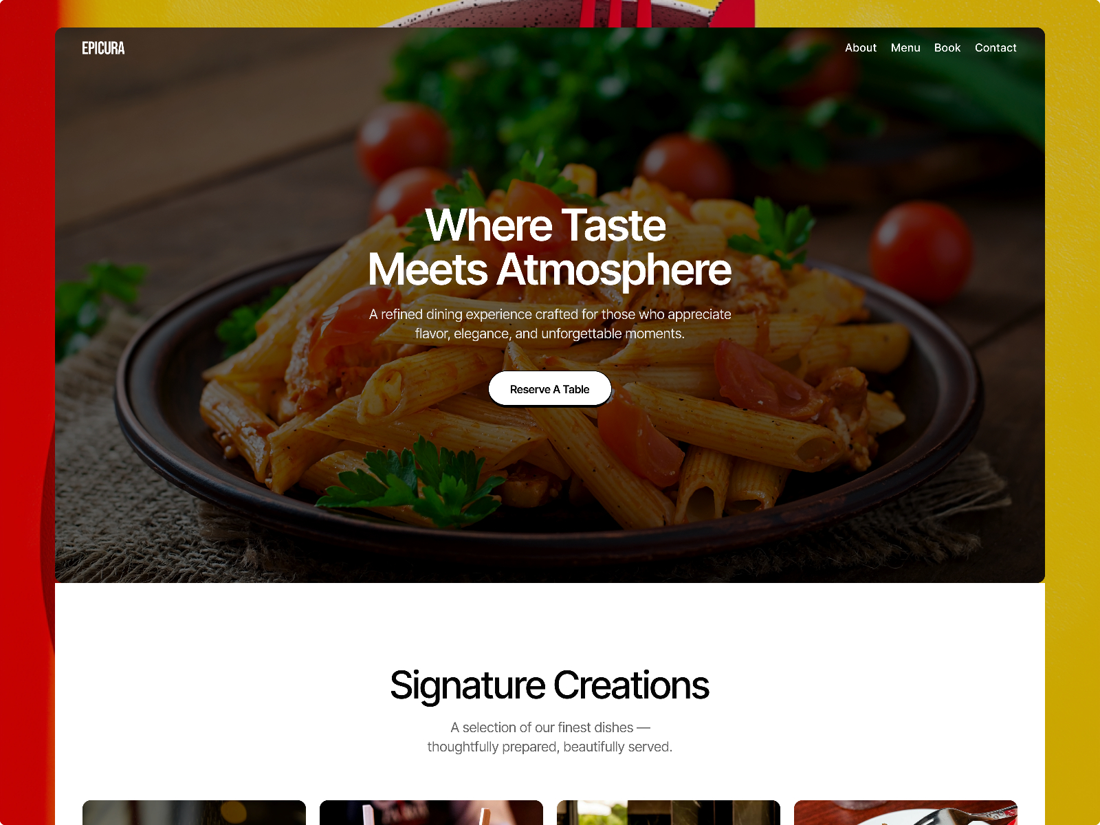 ANGRY BURGR™: Free Ecommerce Website Template by Void Design — Free Events Framer Template preview