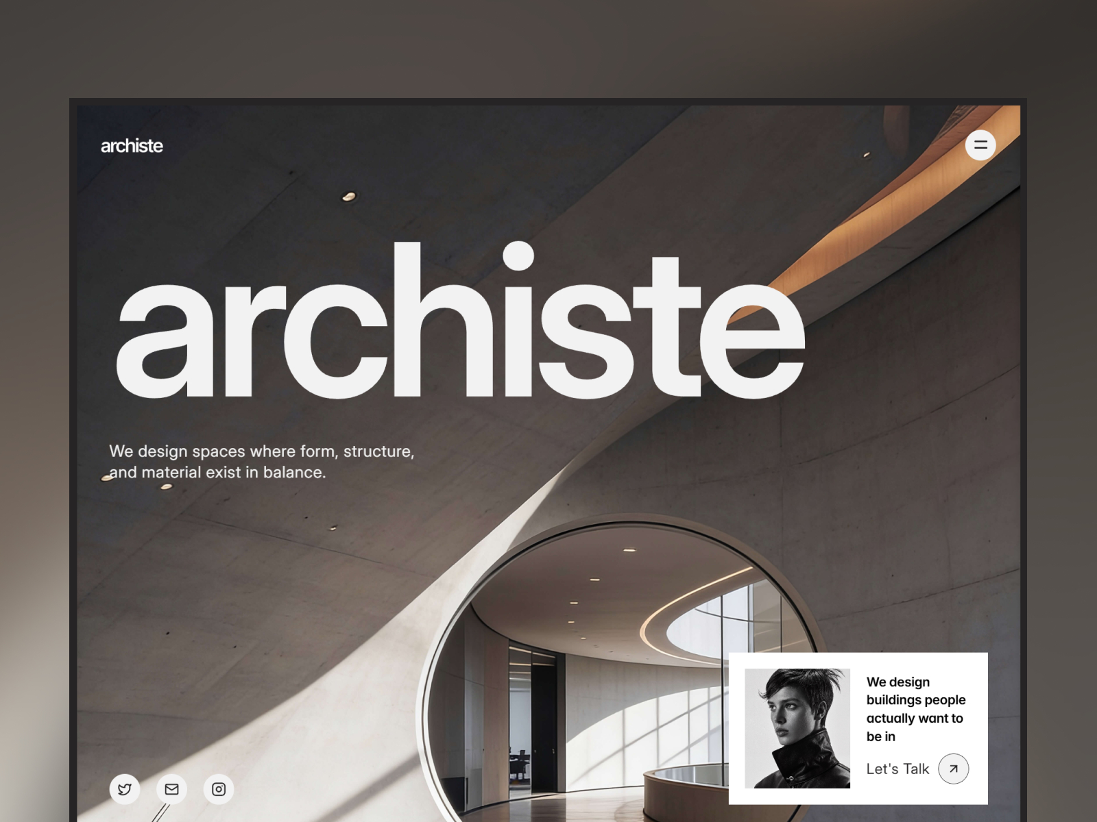 Archiste — Free Architecture & Spatial Studio Framer Template preview