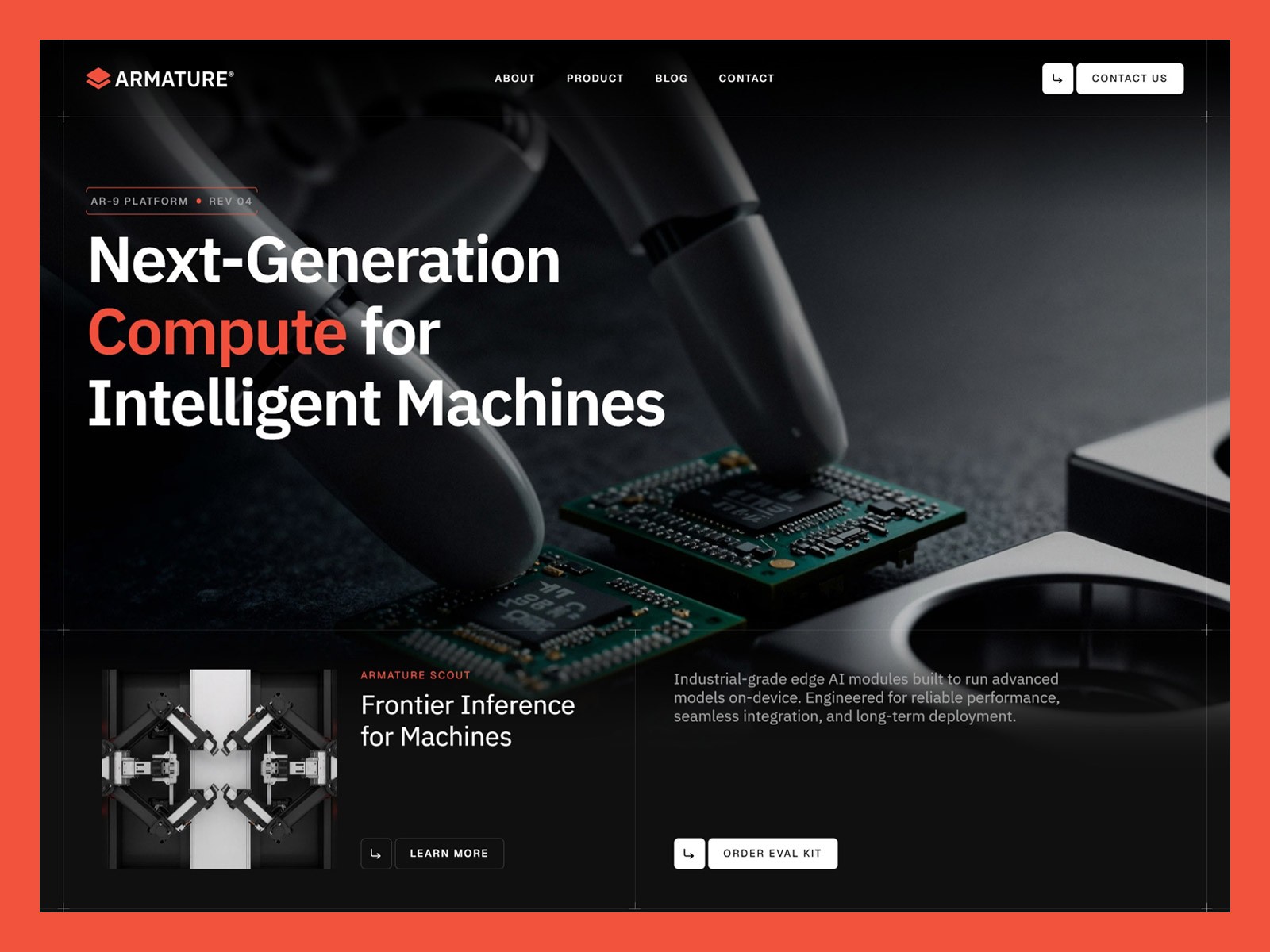 Armature — Free AI Website Template by Salim from Webestica — Free SaaS Template for Framer by Salim from Webestica preview