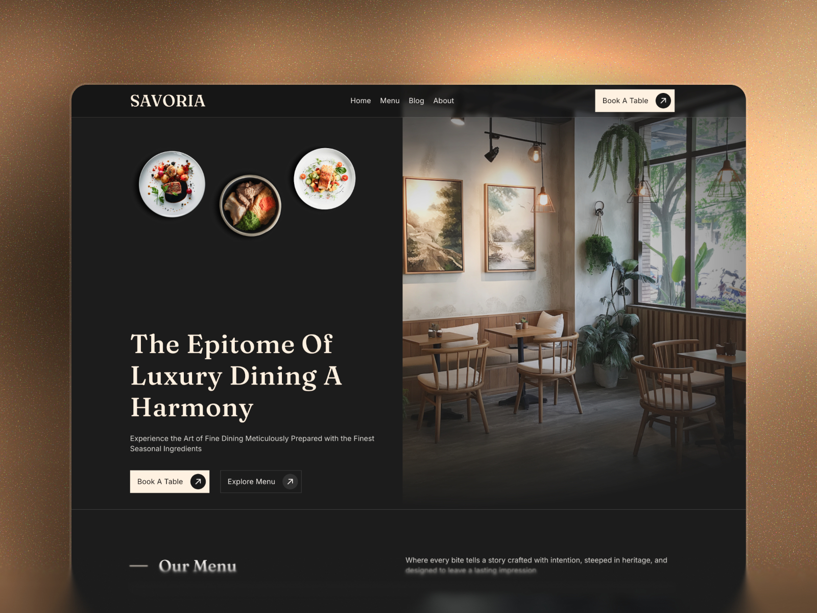 Aroma Coffee: Free Bakery &amp; Cafe Website Template by Aryo romadhon — Free Food Framer Template preview