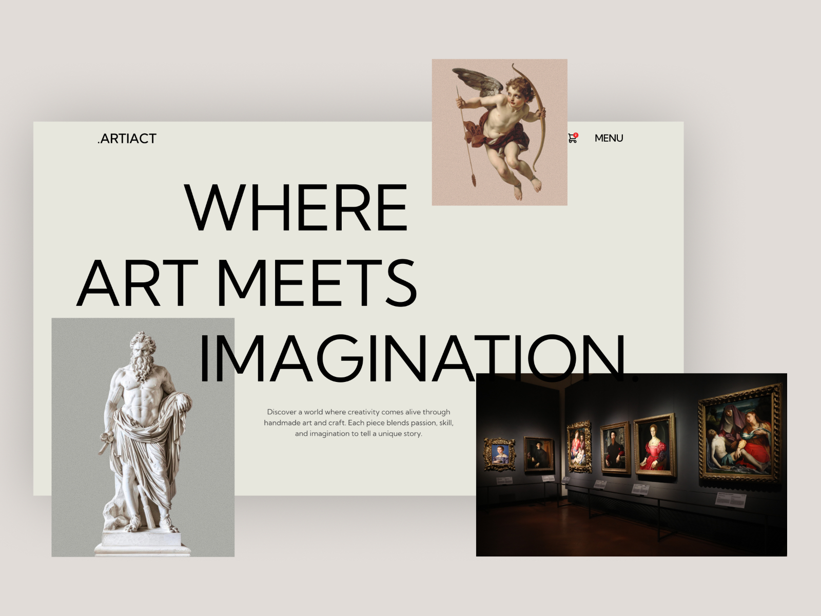 ARTIACT — Free Events Framer Template preview