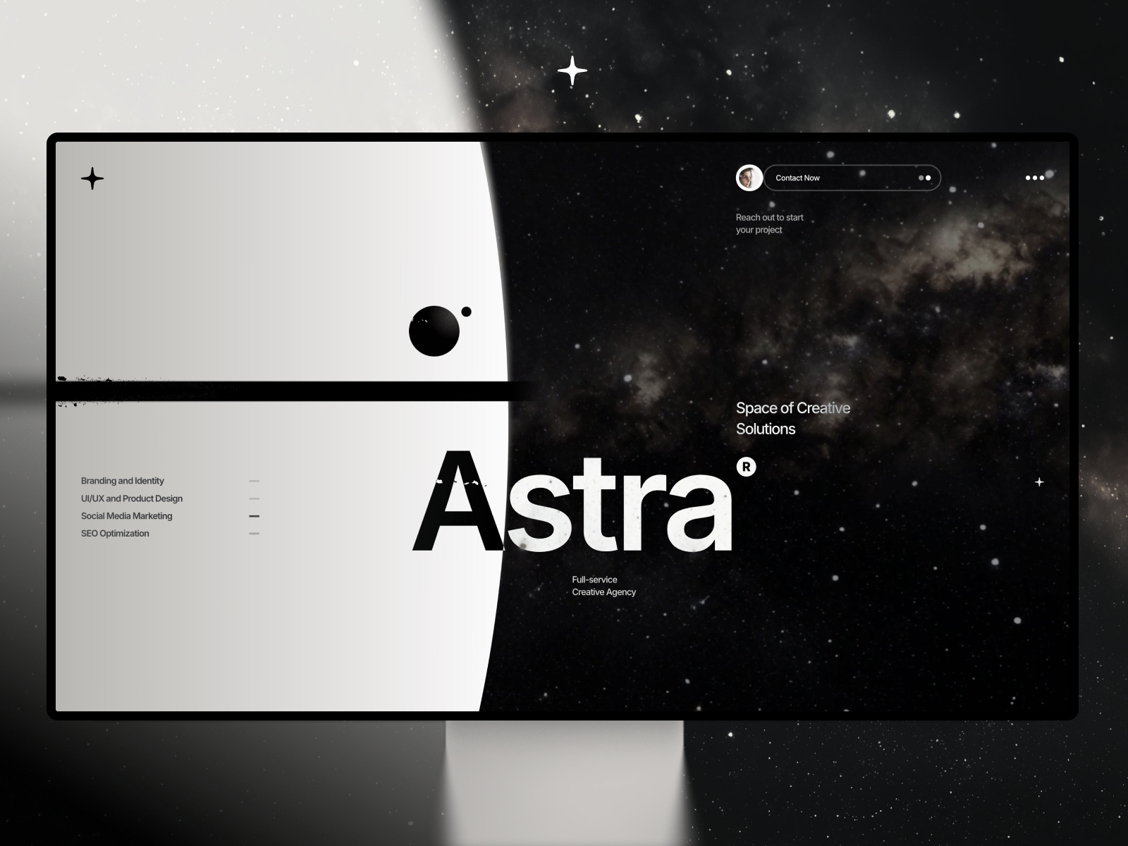 Astra: Free Portfolio Website Template by Tymofii Bak — Free Real Estate Framer Template preview